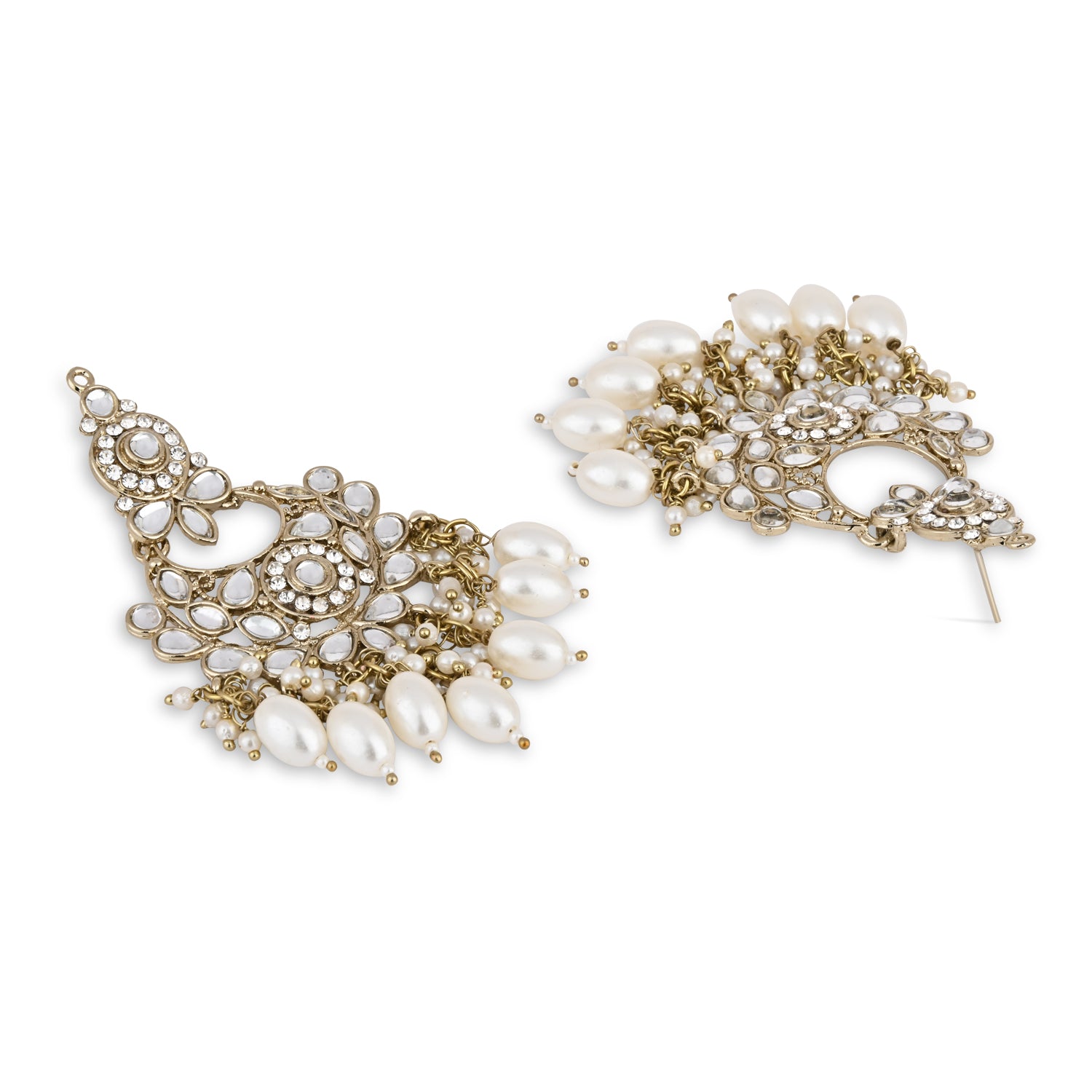 Safiya White Earrings