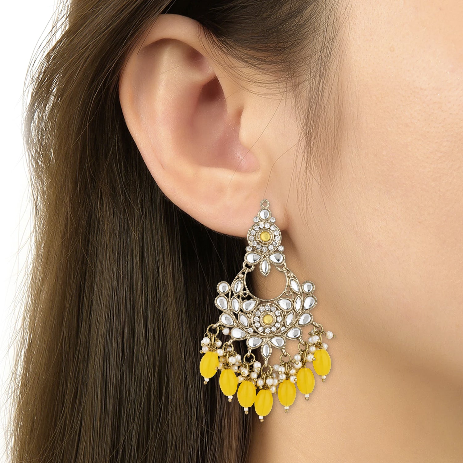 Safiya Yellow Earrings