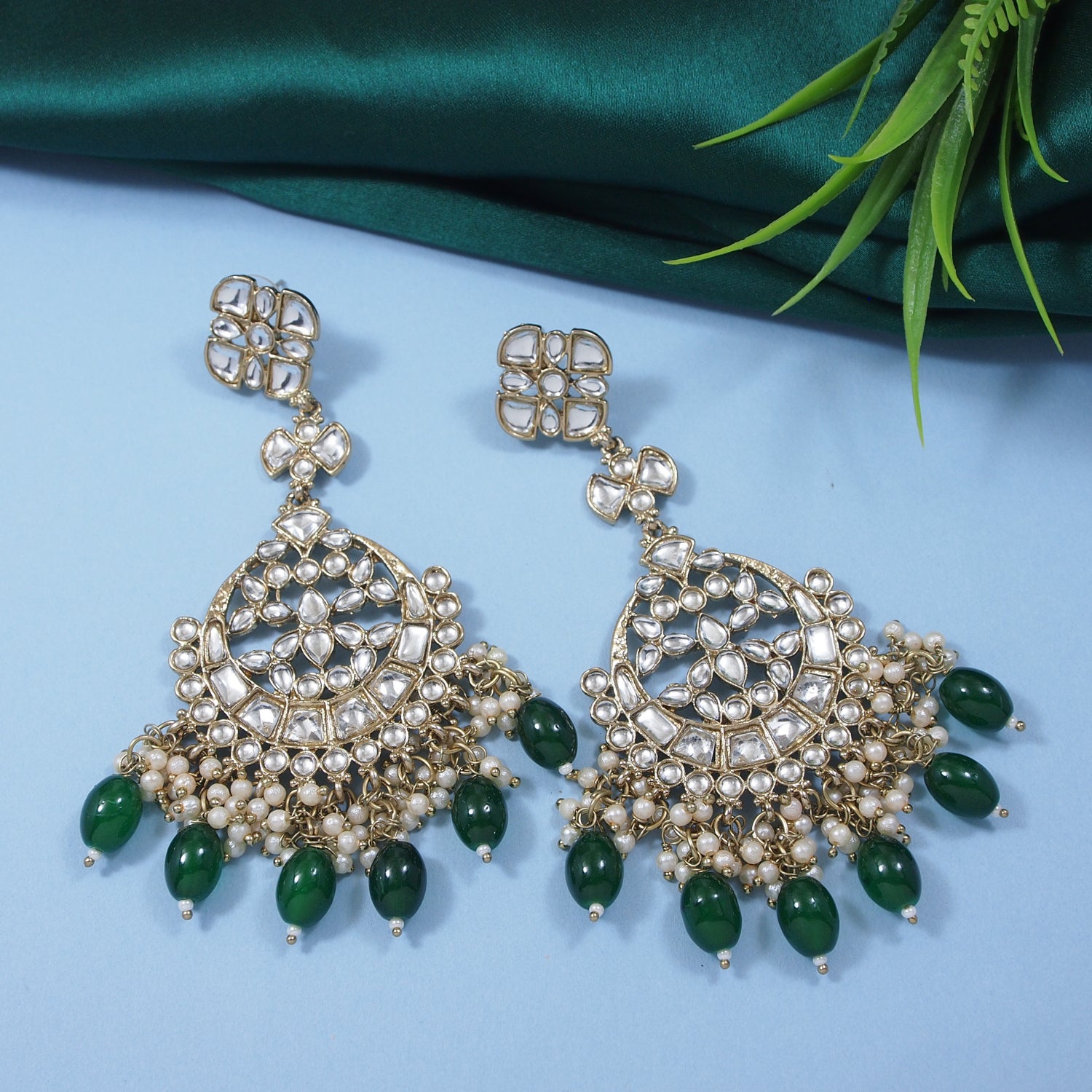 Laila Green Earrings