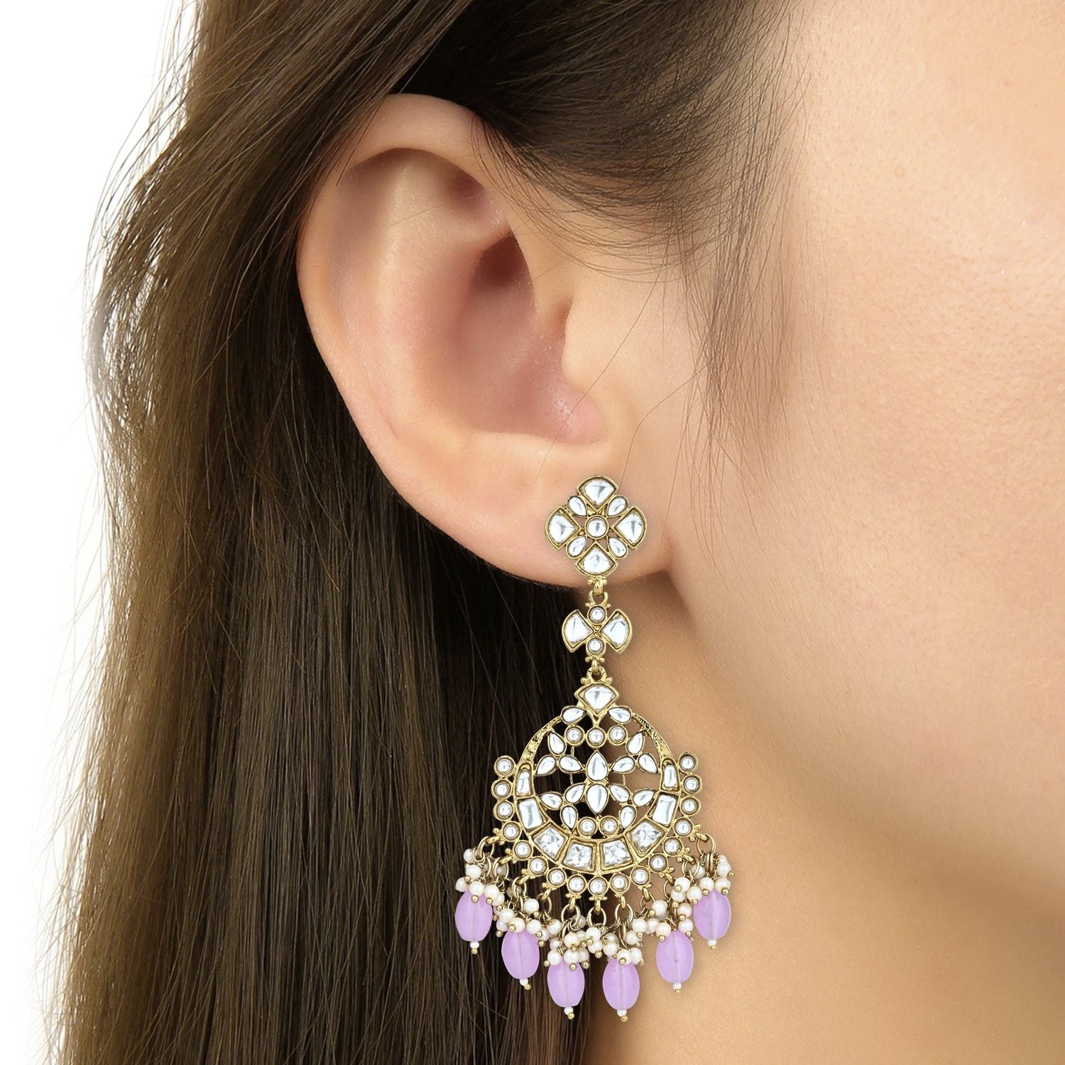 Laila Purple Earrings