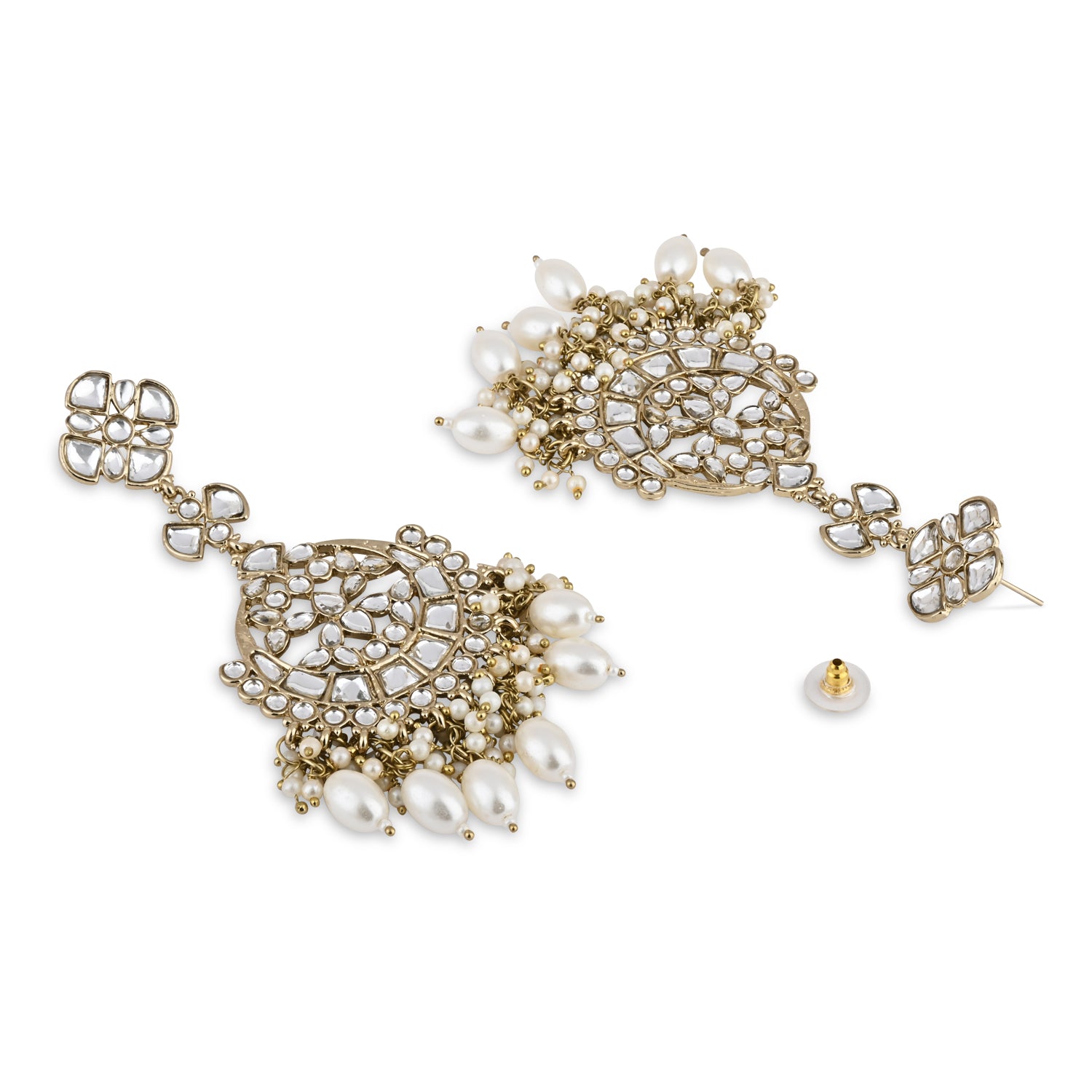 Laila White Earrings