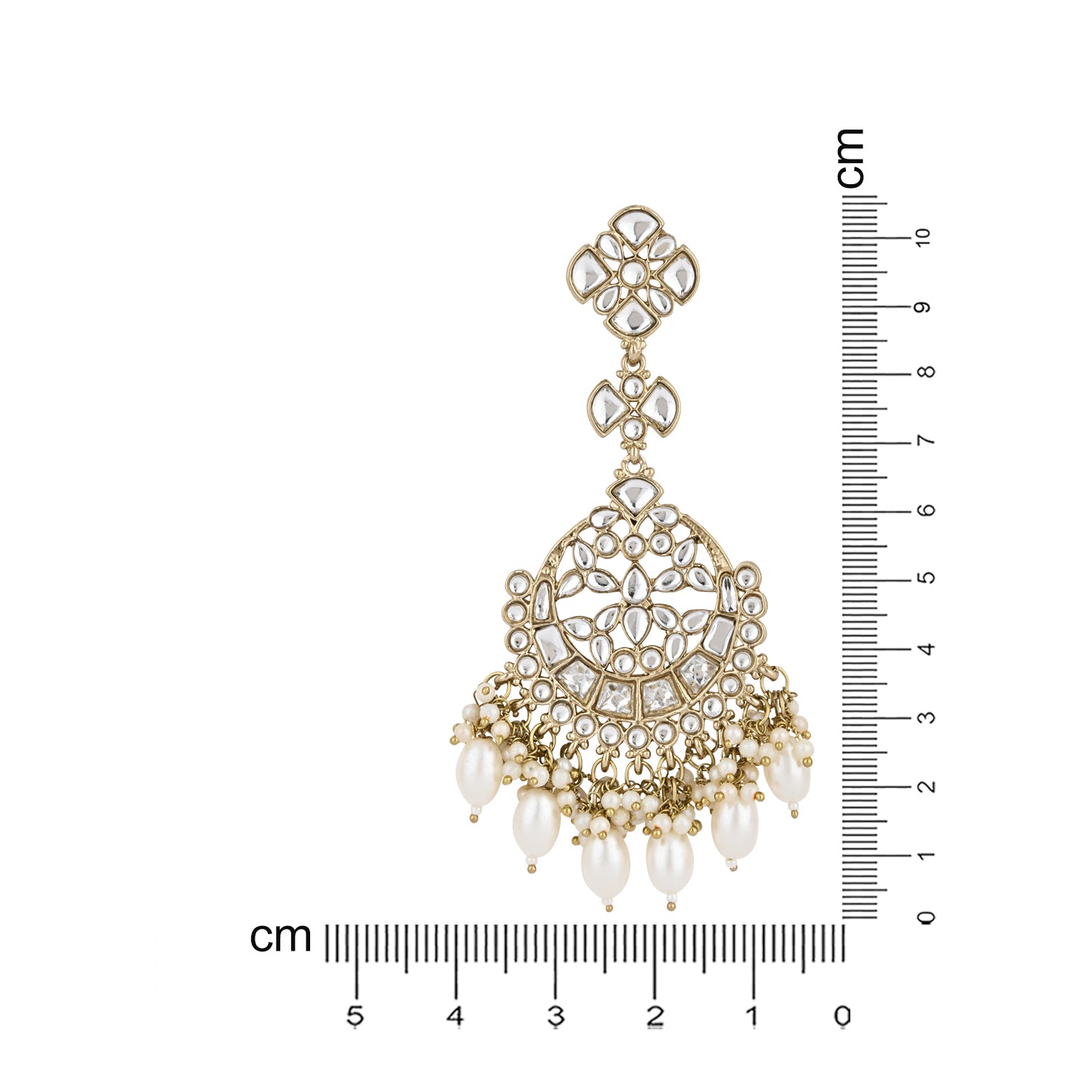 Laila White Earrings