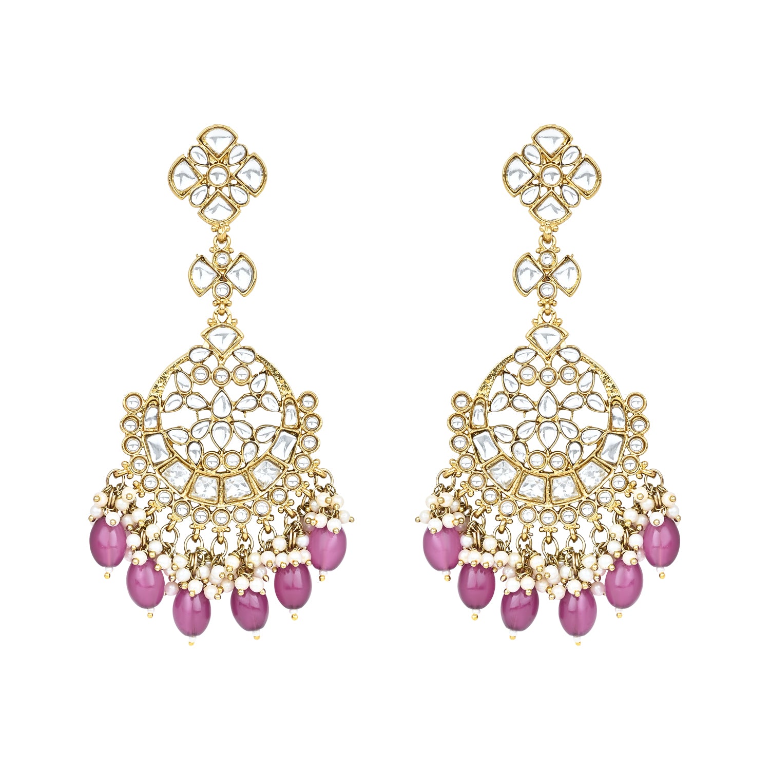 Laila Wine Earrings