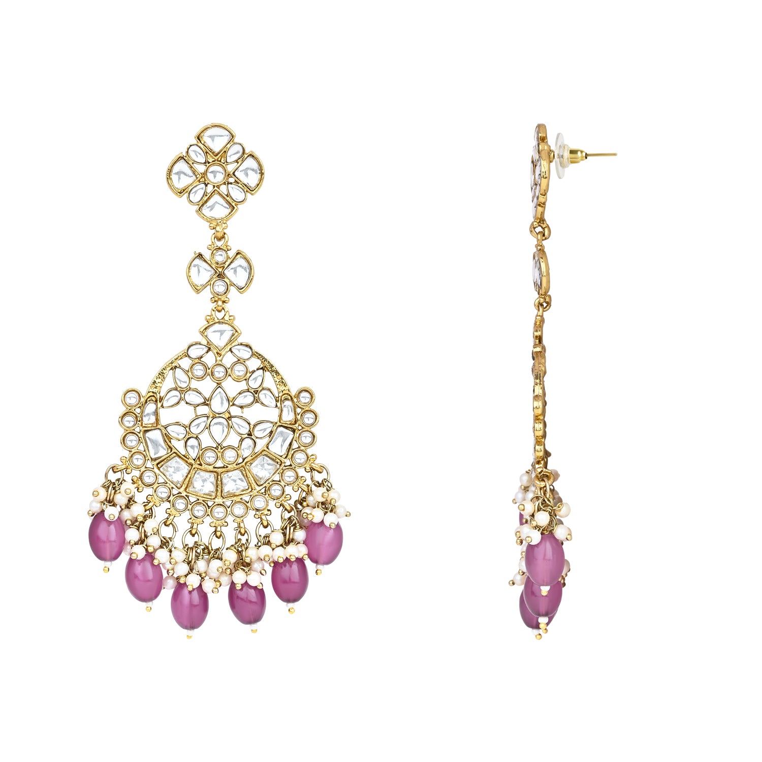 Laila Wine Earrings