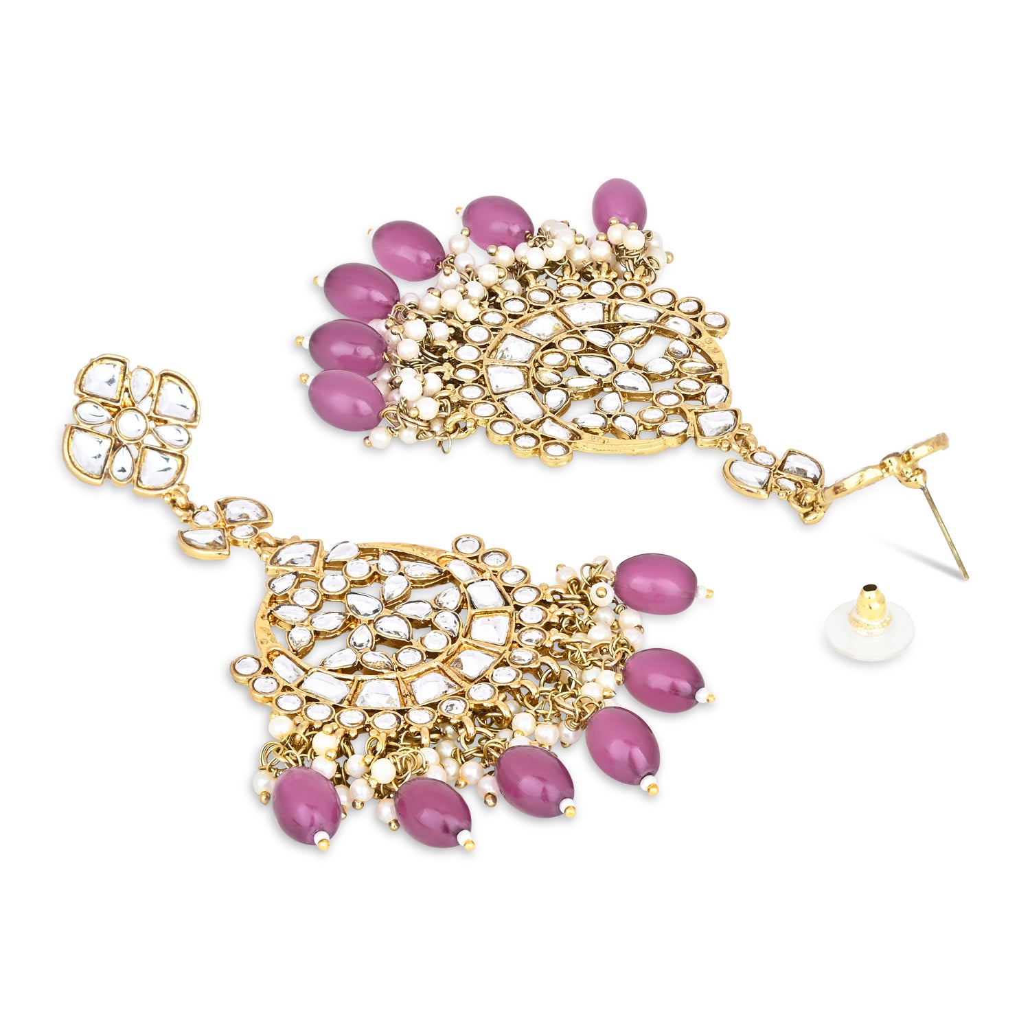 Laila Wine Earrings