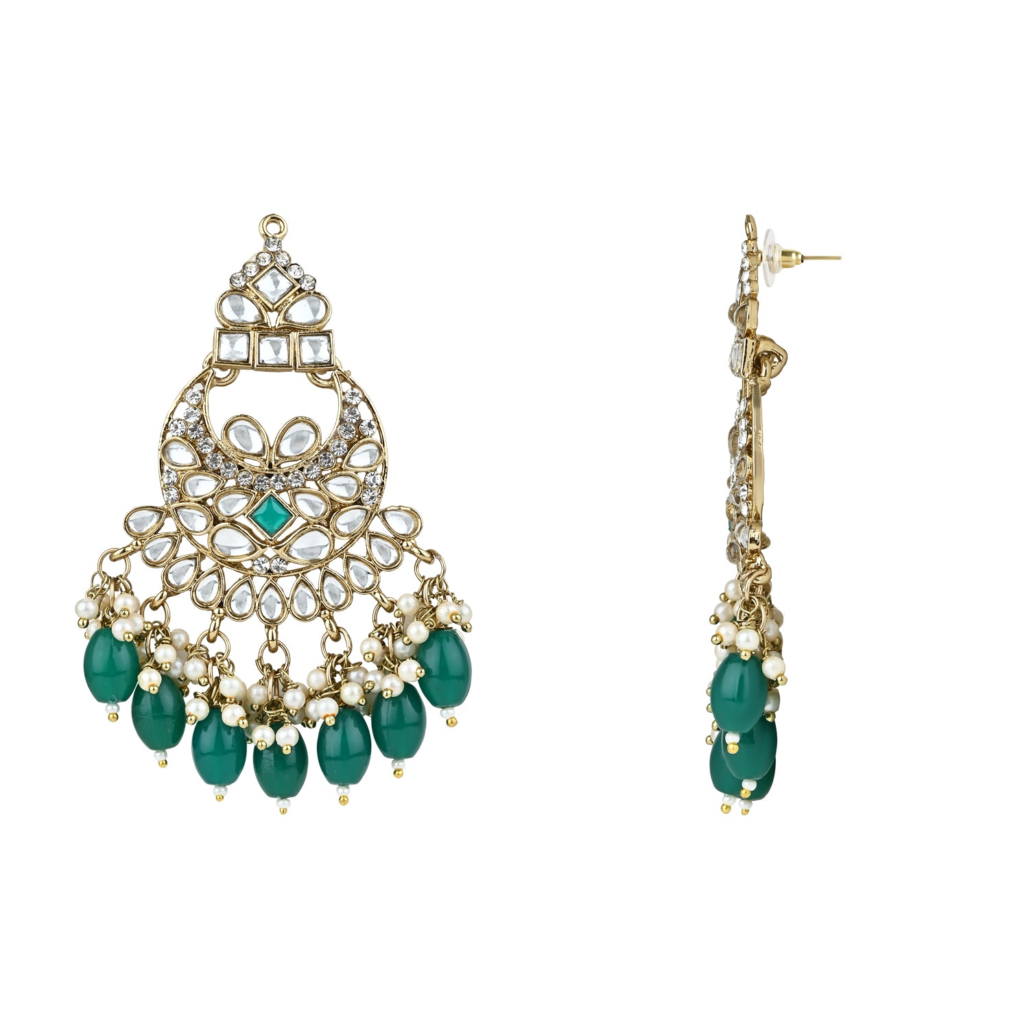 Ashvi Green Earrings