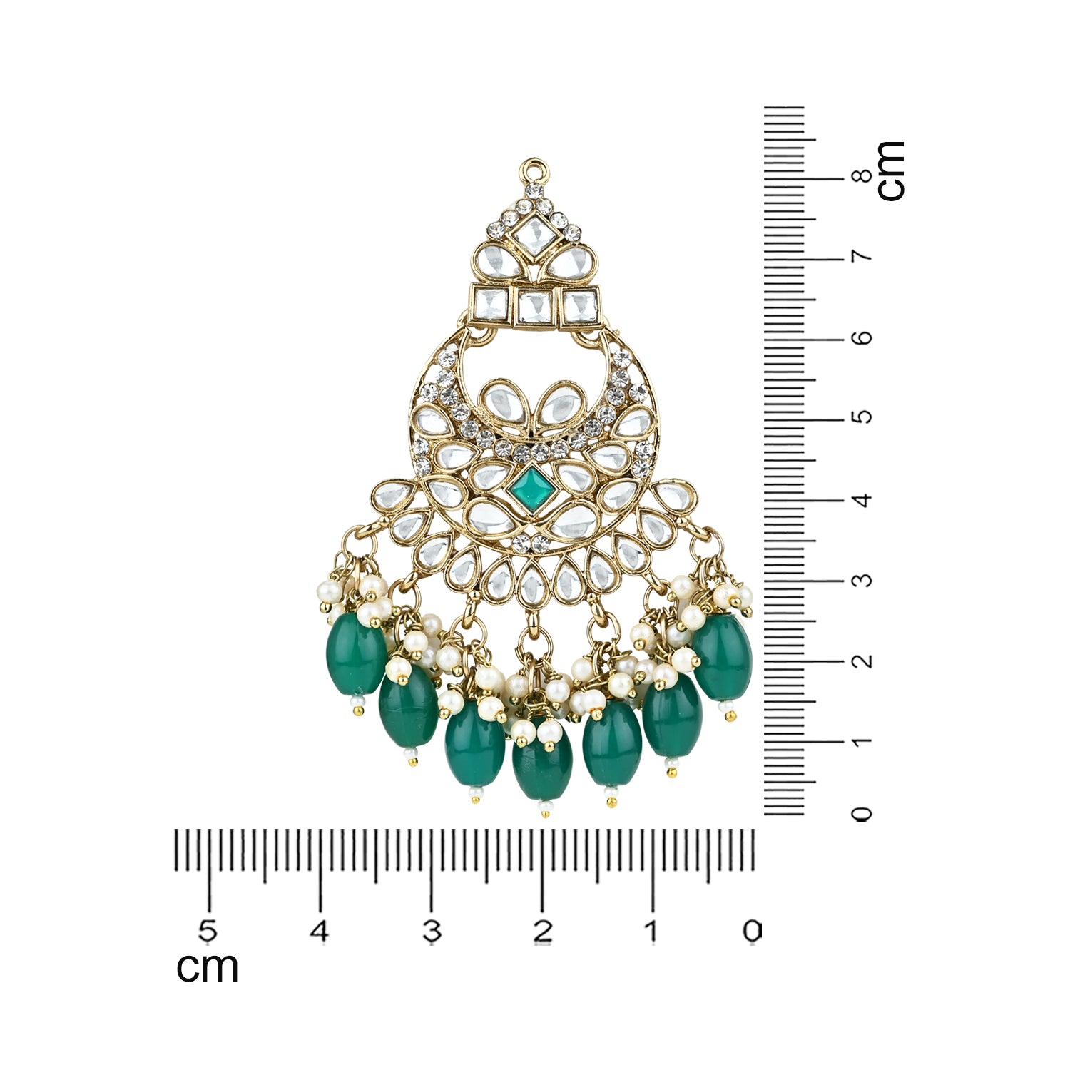 Ashvi Green Earrings