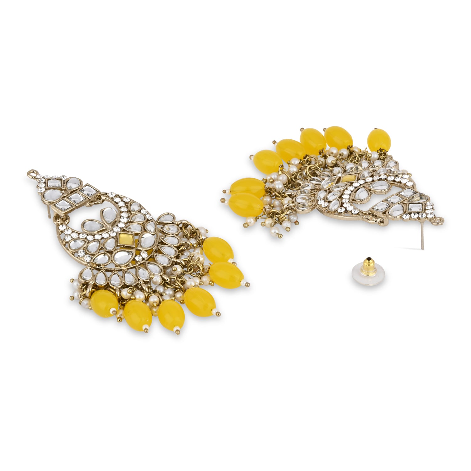 Ashvi Yellow Earrings