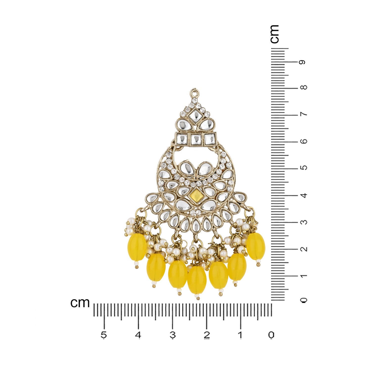 Ashvi Yellow Earrings