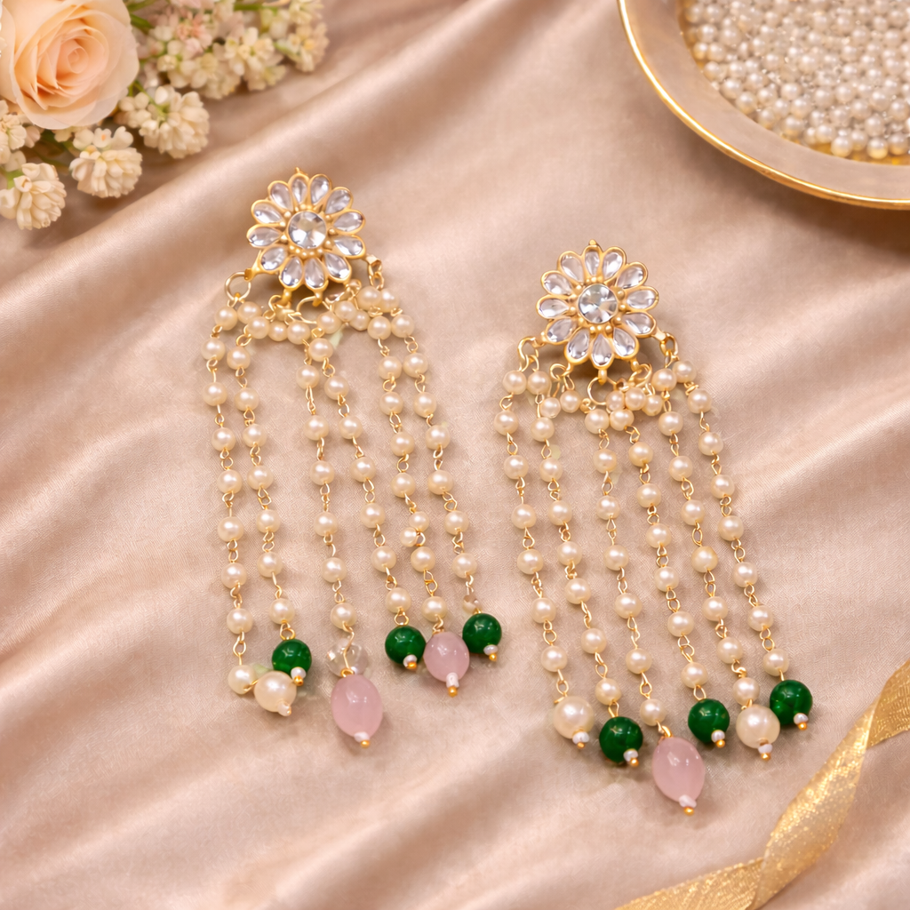 Raha Green Earrings