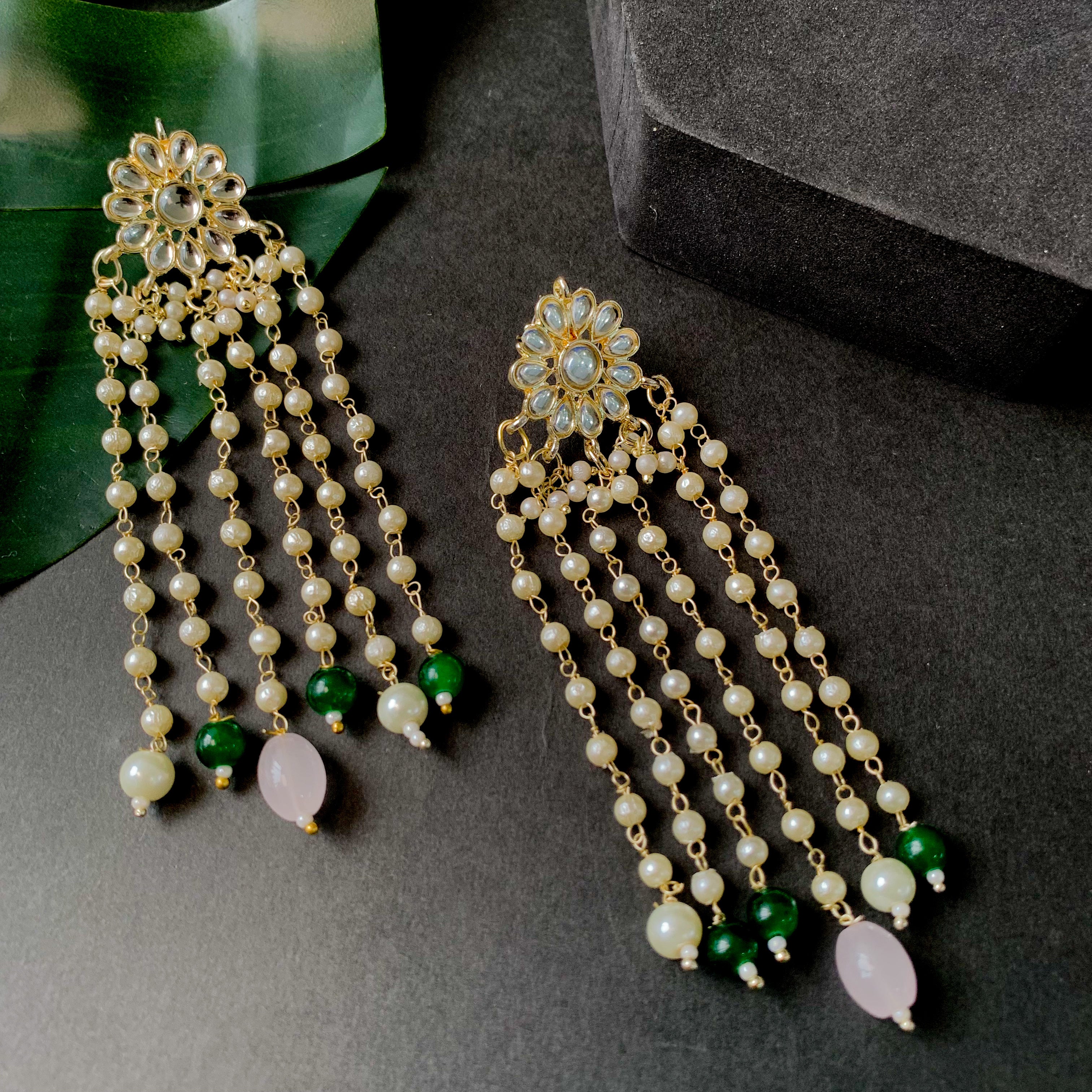 Raha Green Earrings