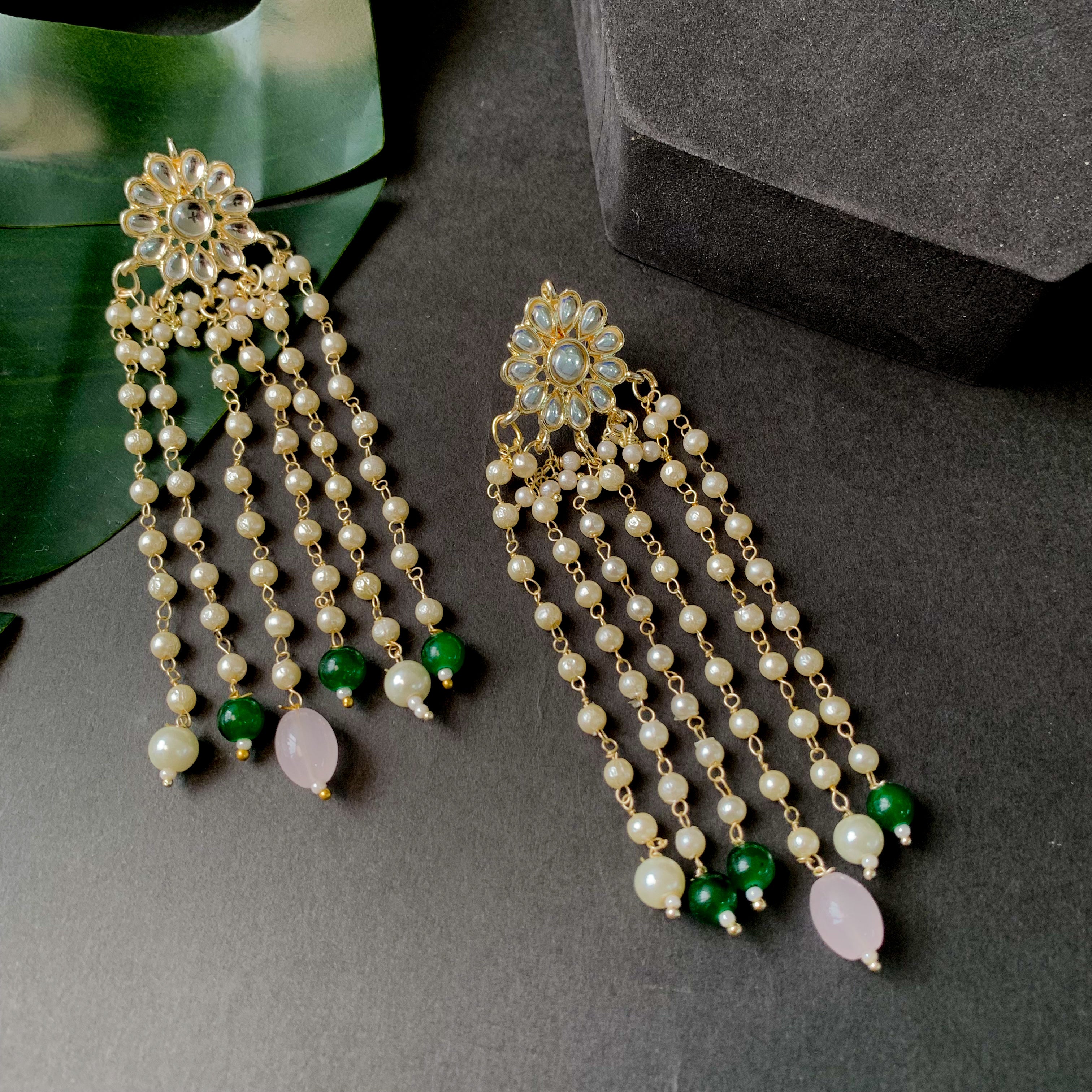 Raha Green Earrings