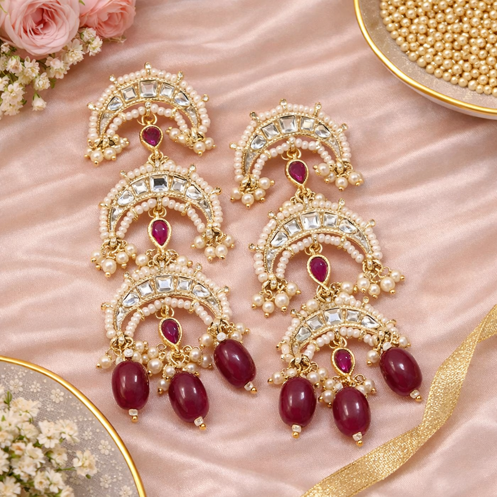 Divyanshi Pink Earrings