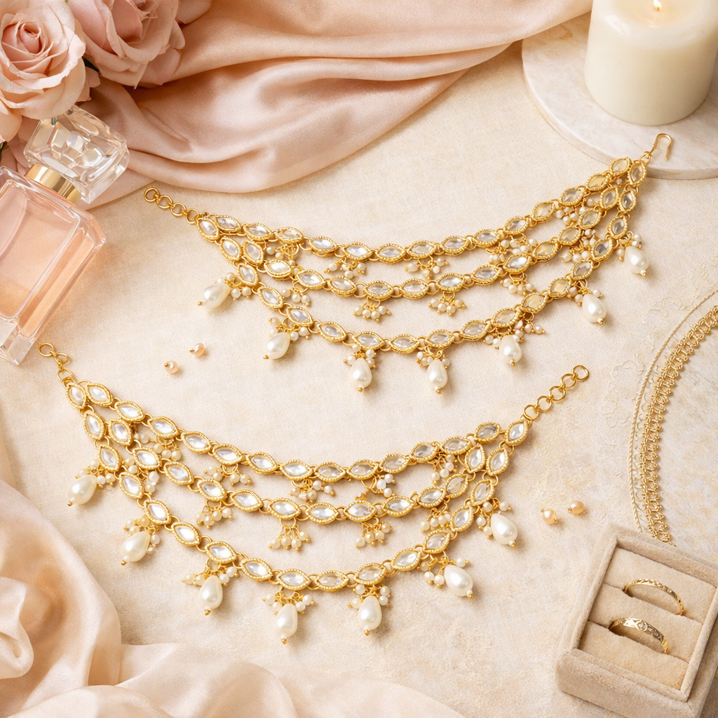 Saisha White EarChain