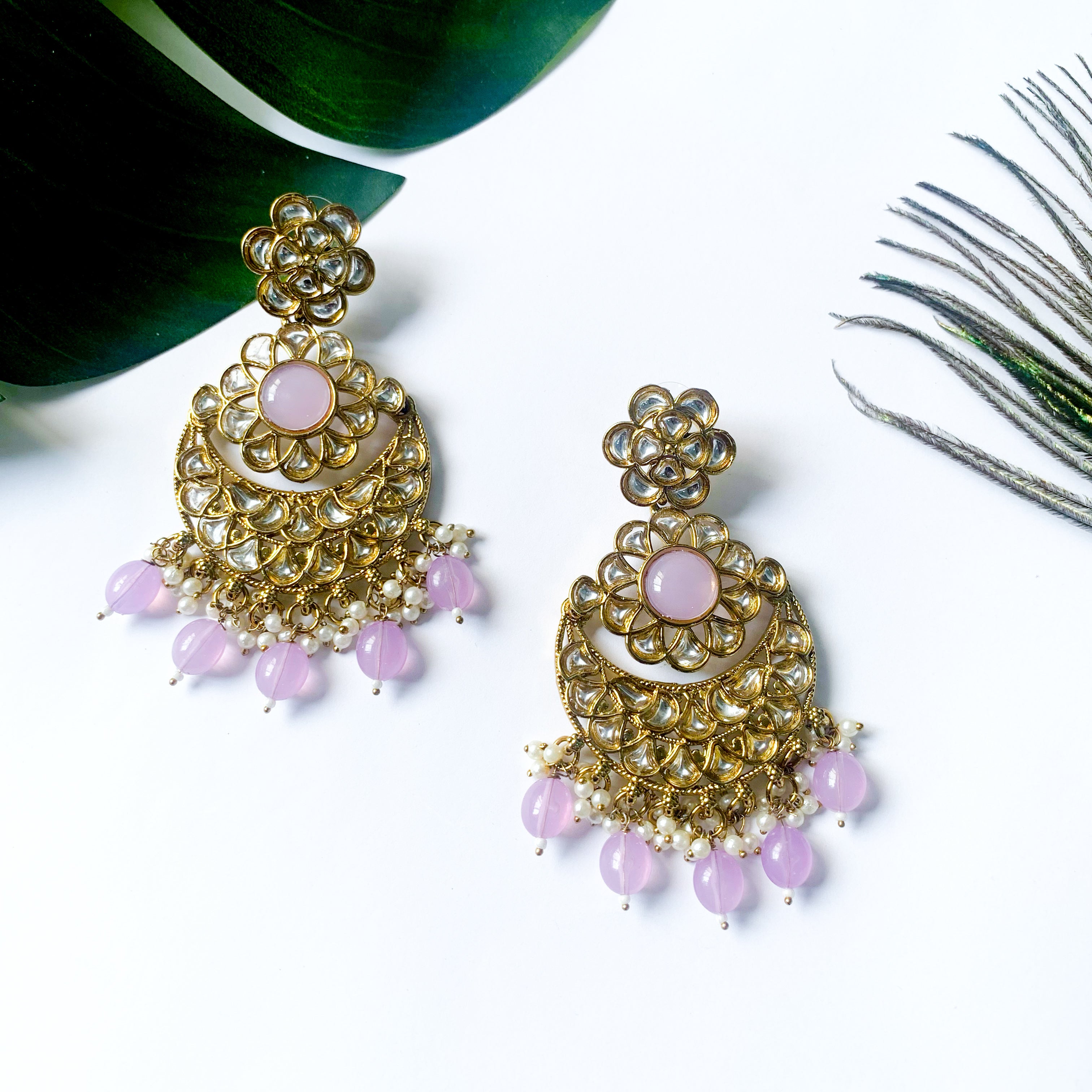 Ranya Purple Earrings