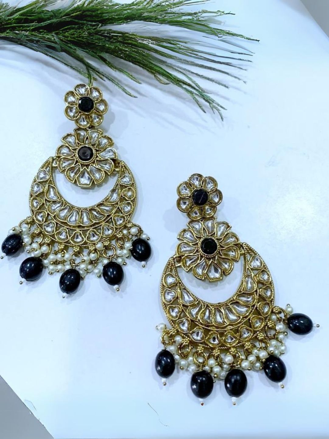 Gurnoor Black Earrings