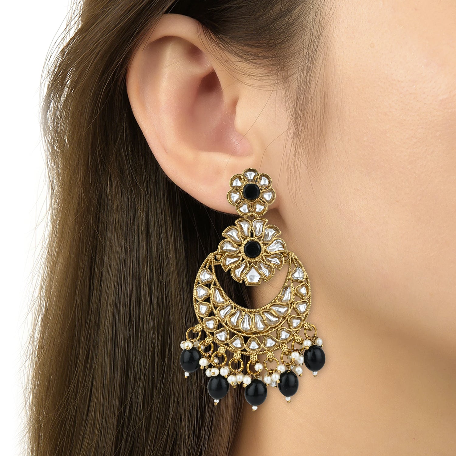 Gurnoor Black Earrings