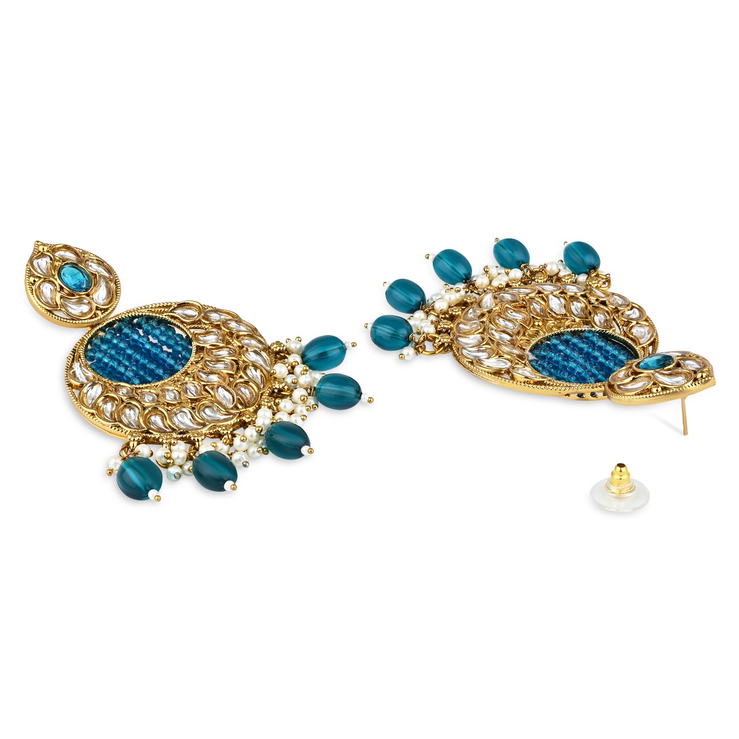 Mrinal Peacock Green Earrings