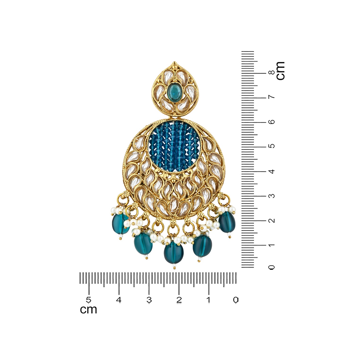 Mrinal Peacock Green Earrings