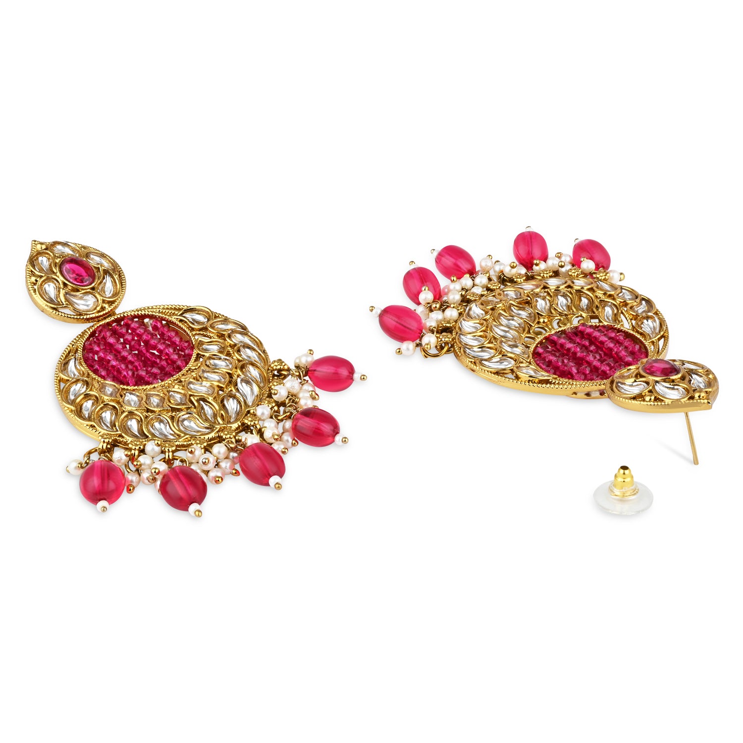 Mrinal Pink Earrings