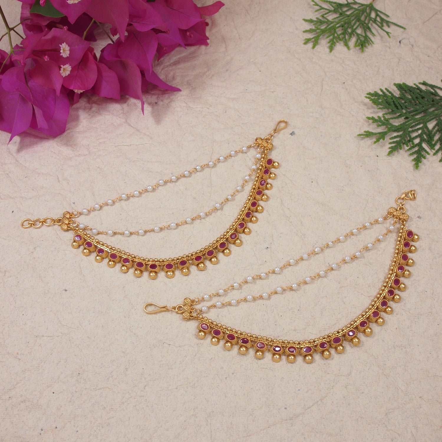 Srhitha Pink EarChain
