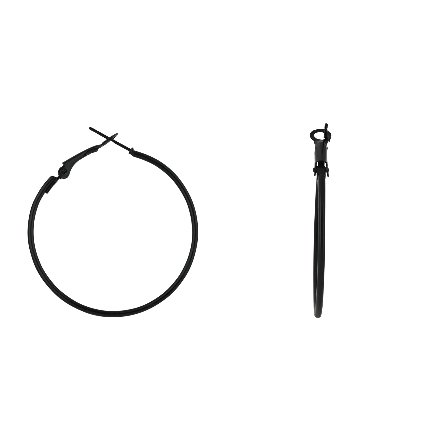 Sheya Black Hoops