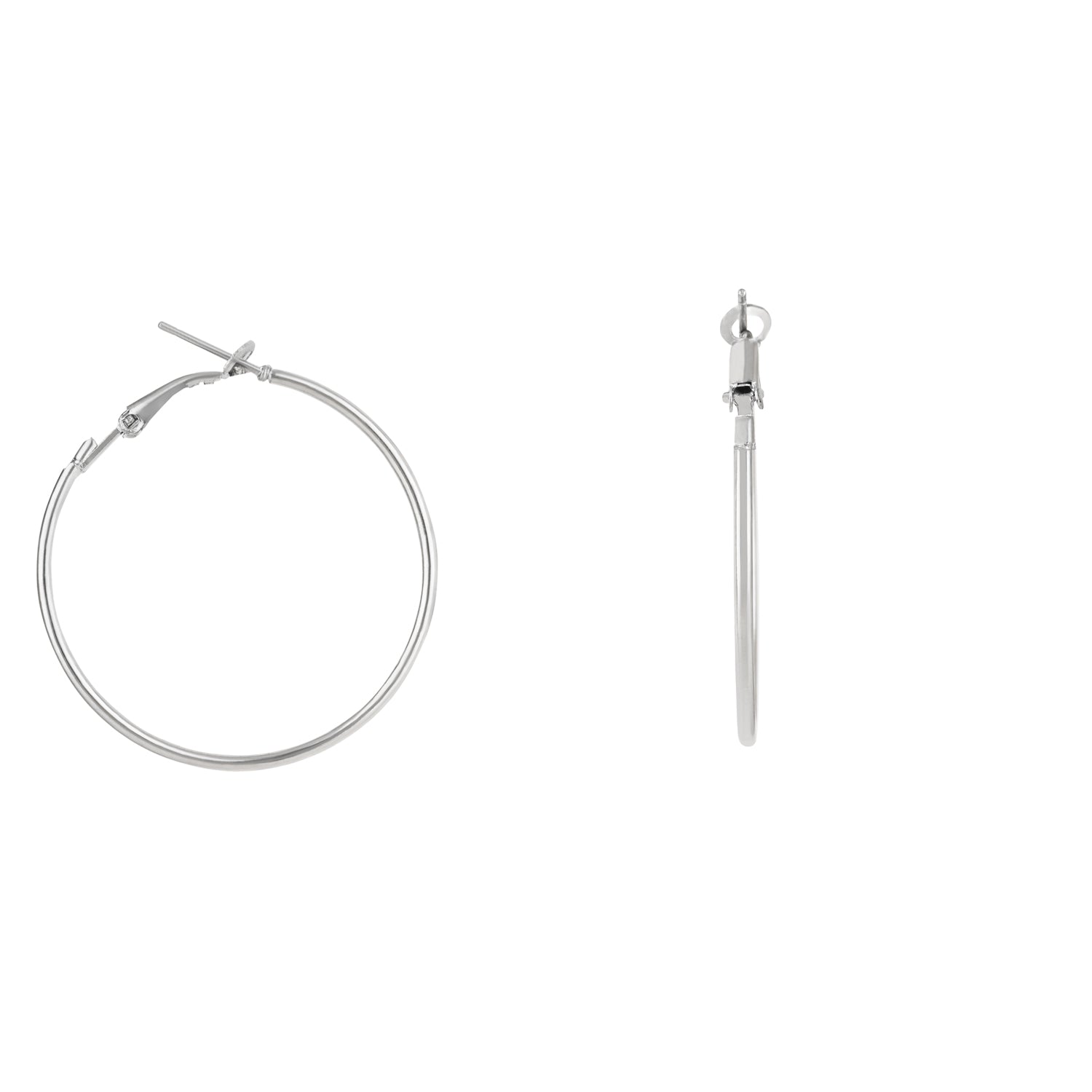 Sheya Silver Hoops