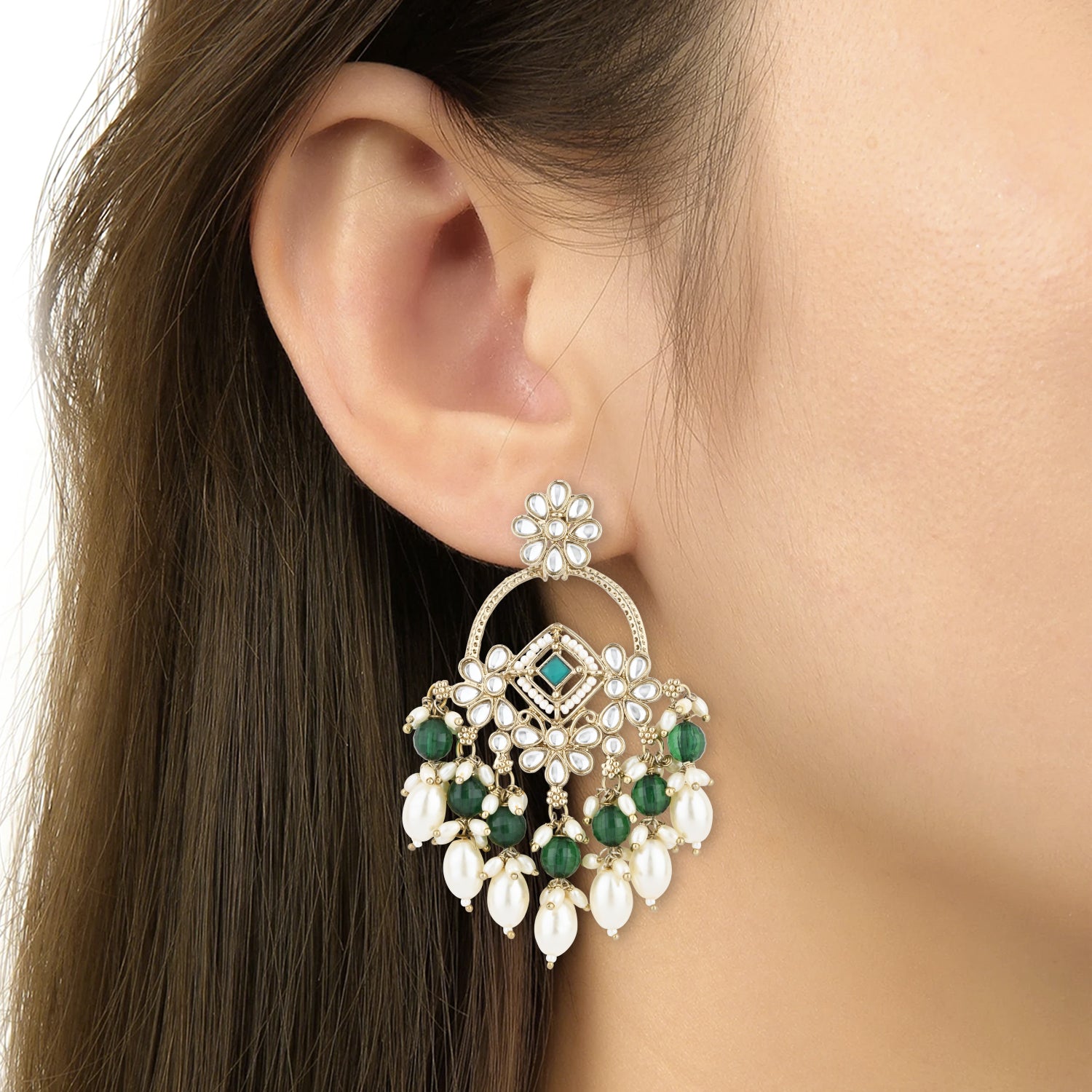 Jeel Green Earrings