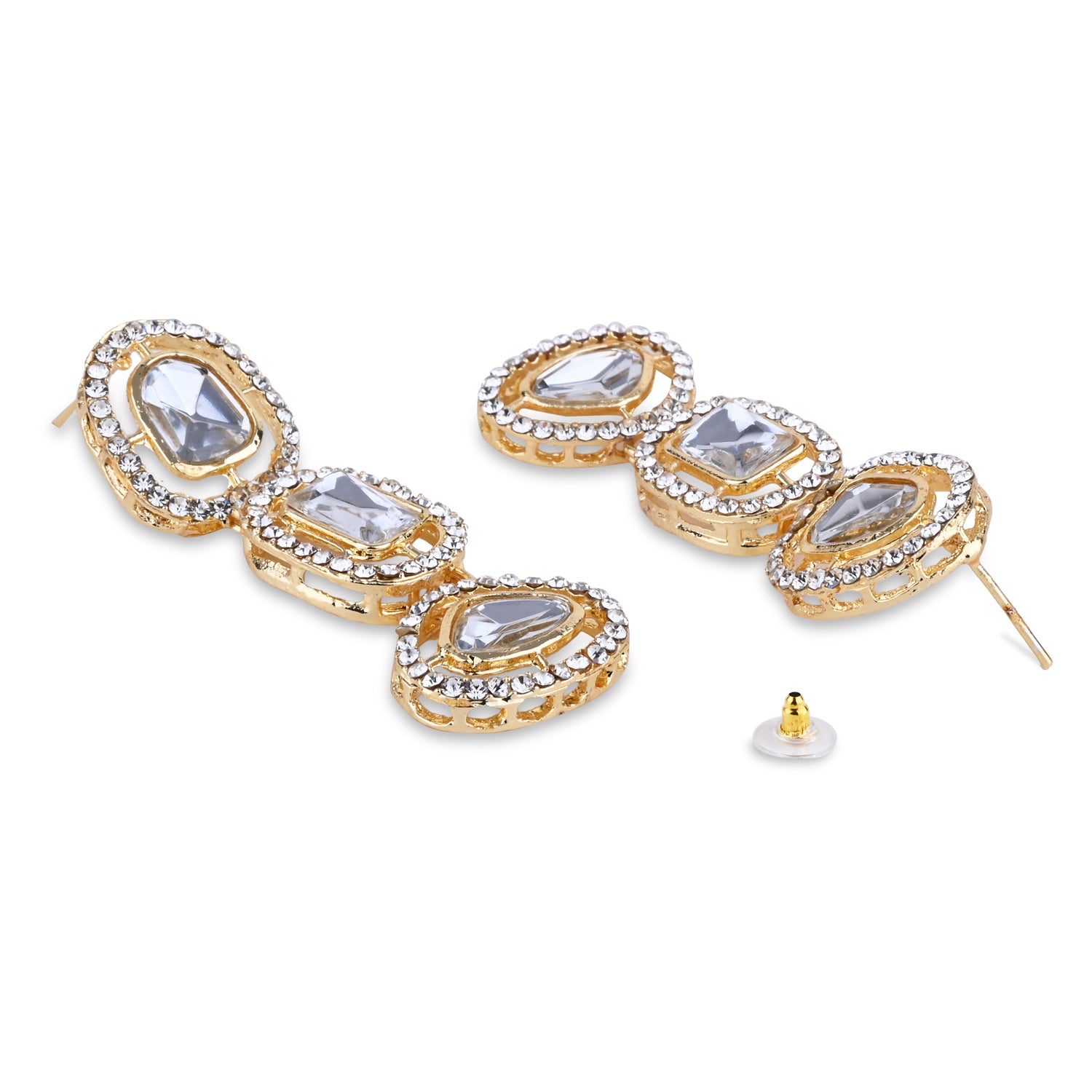 Yatika White Earrings