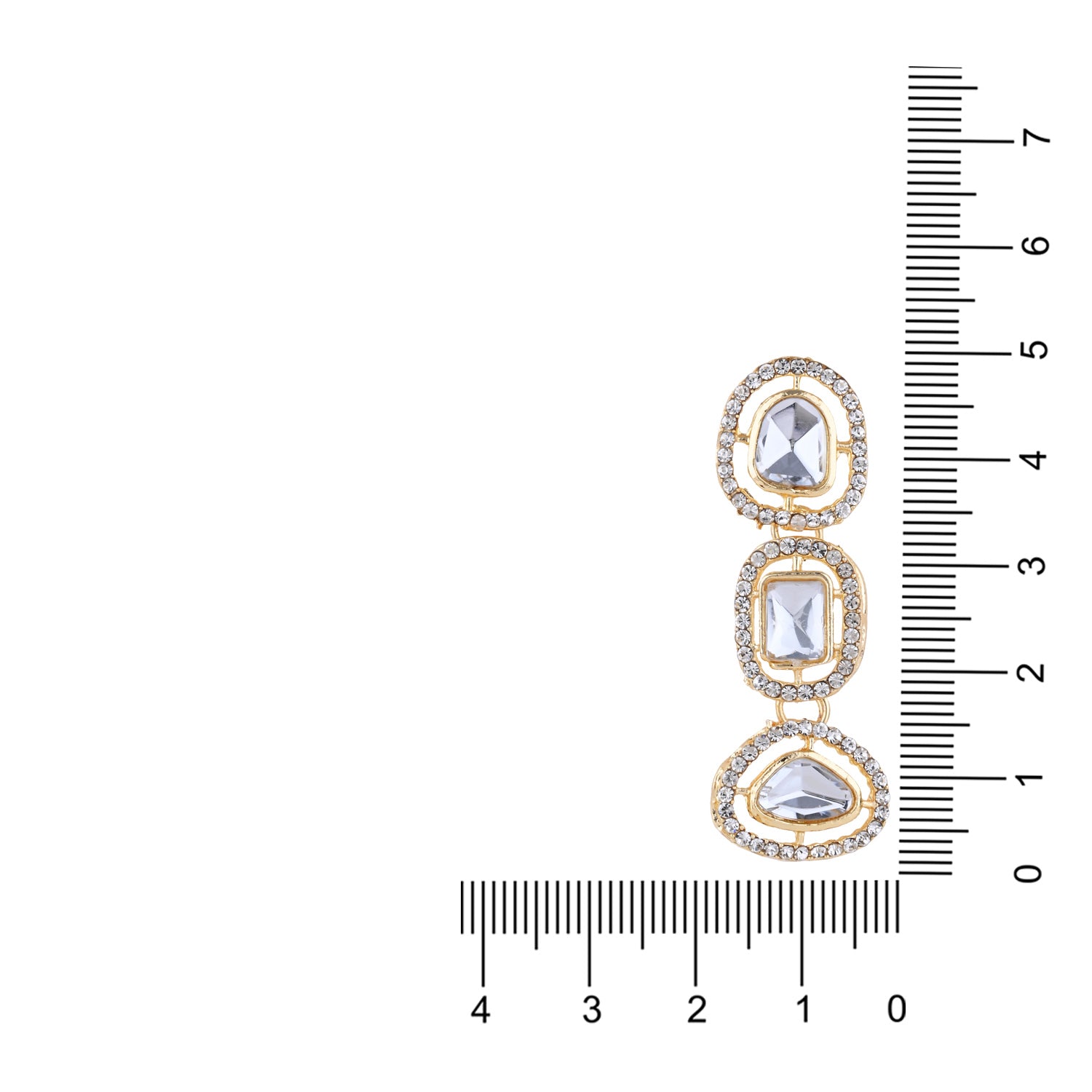 Yatika White Earrings