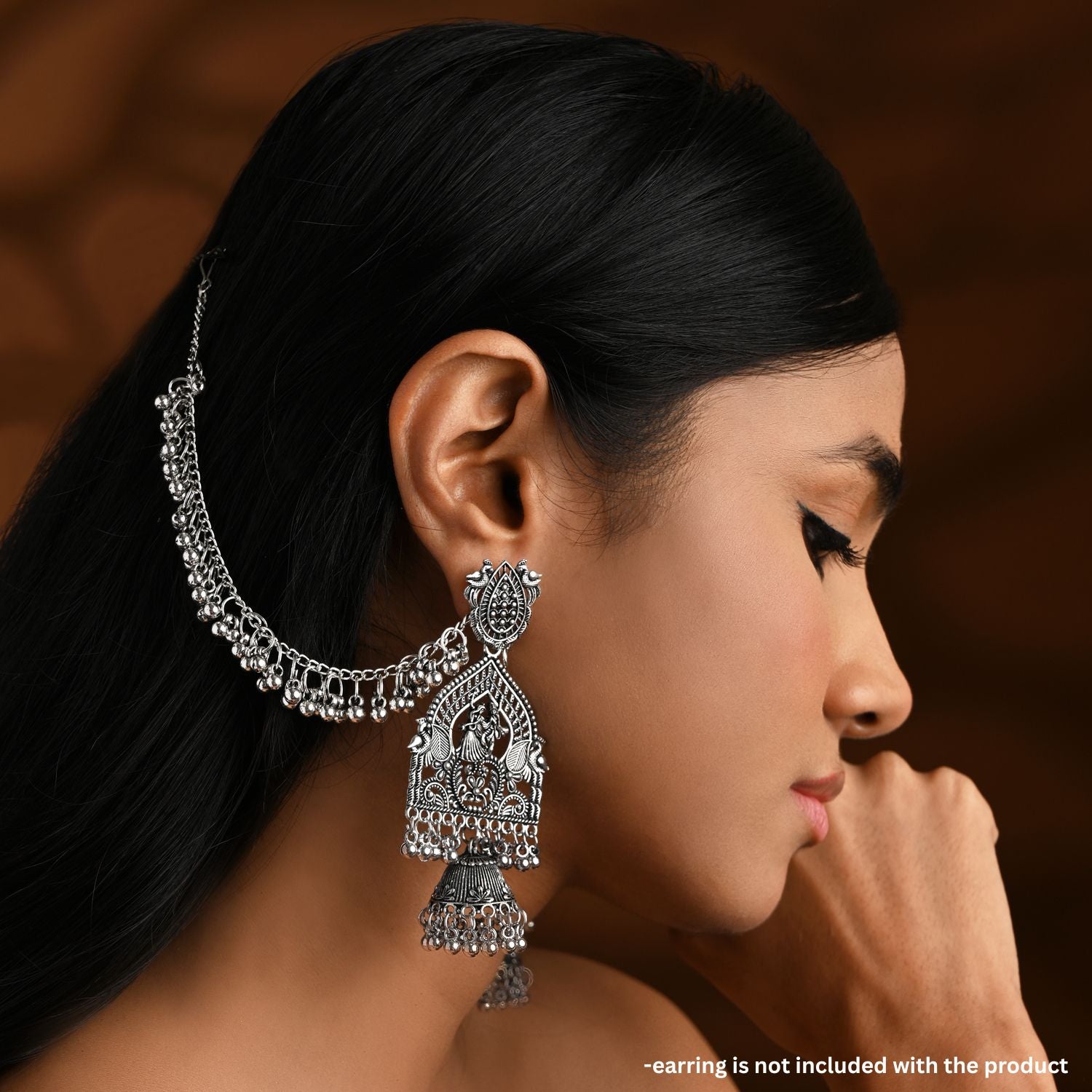 Vikasni Oxidised Earchain