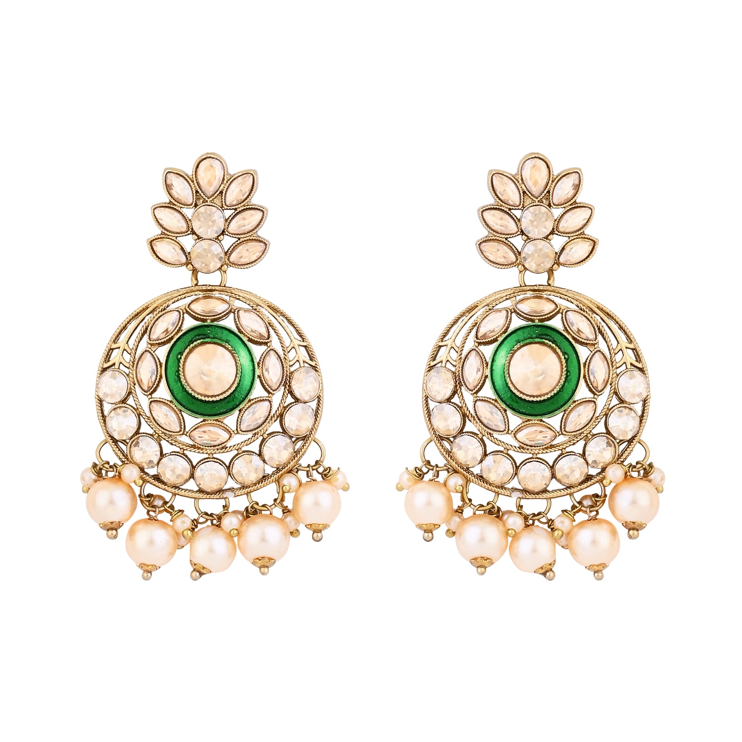 Aadriti White Earrings