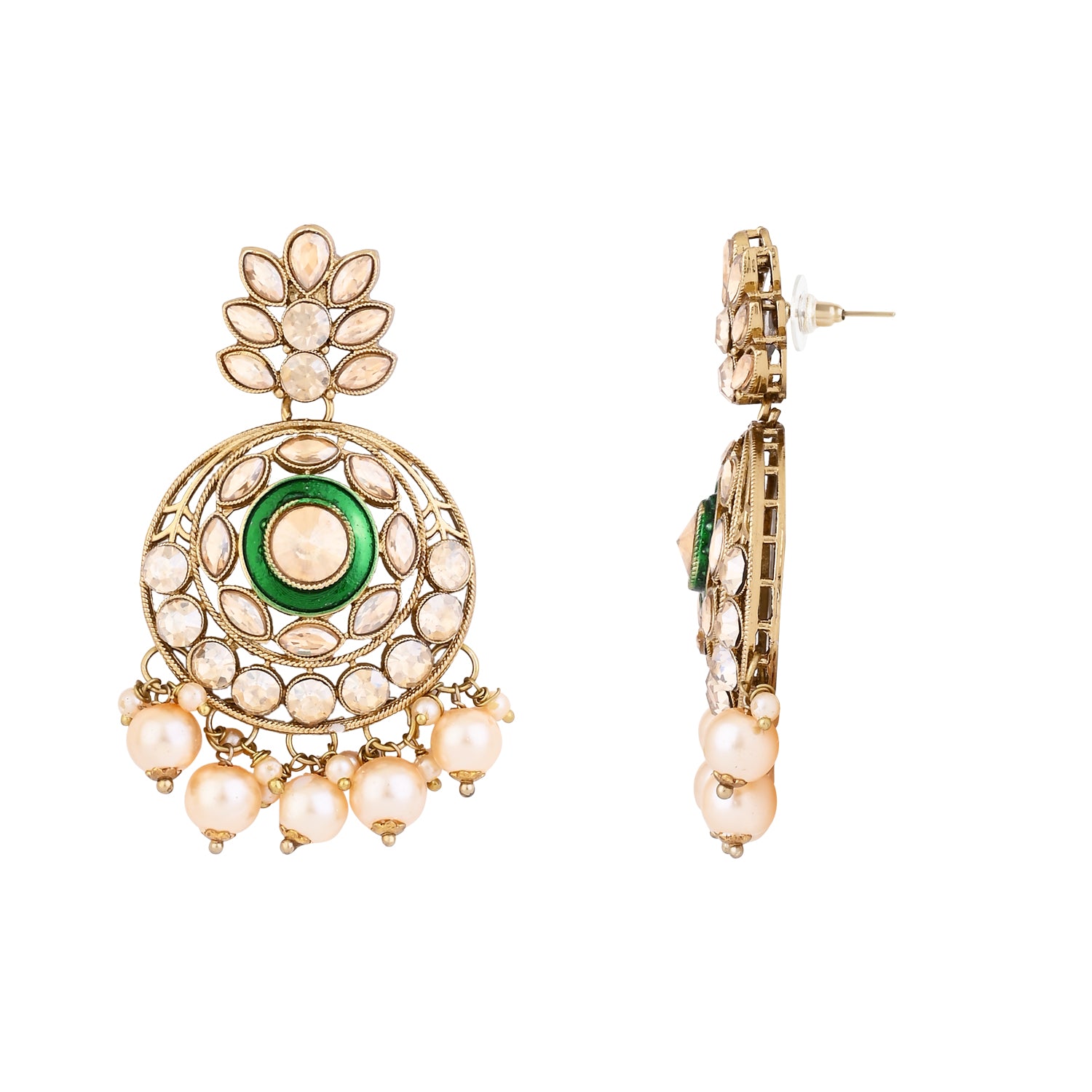 Aadriti White Earrings