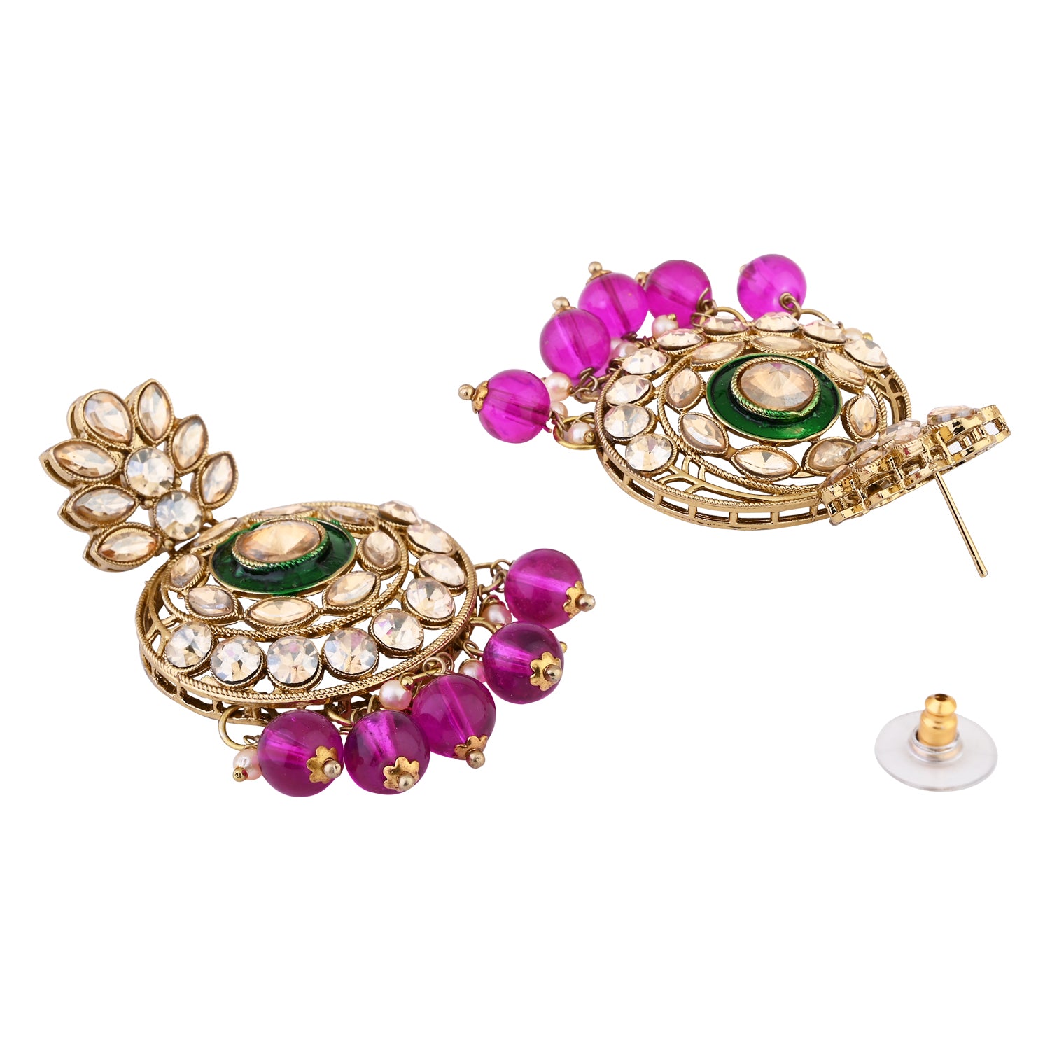 Aadriti Wine Earrings