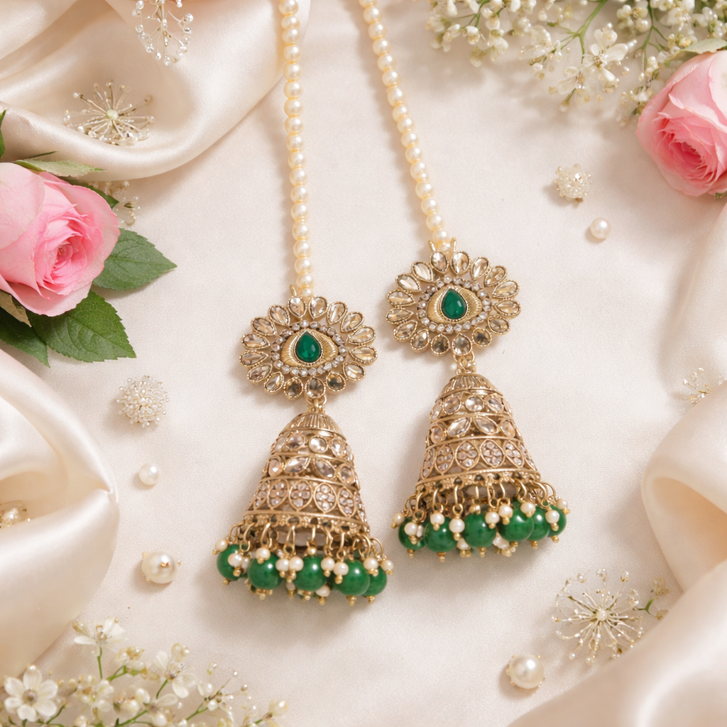 Sanaya Green Earrings