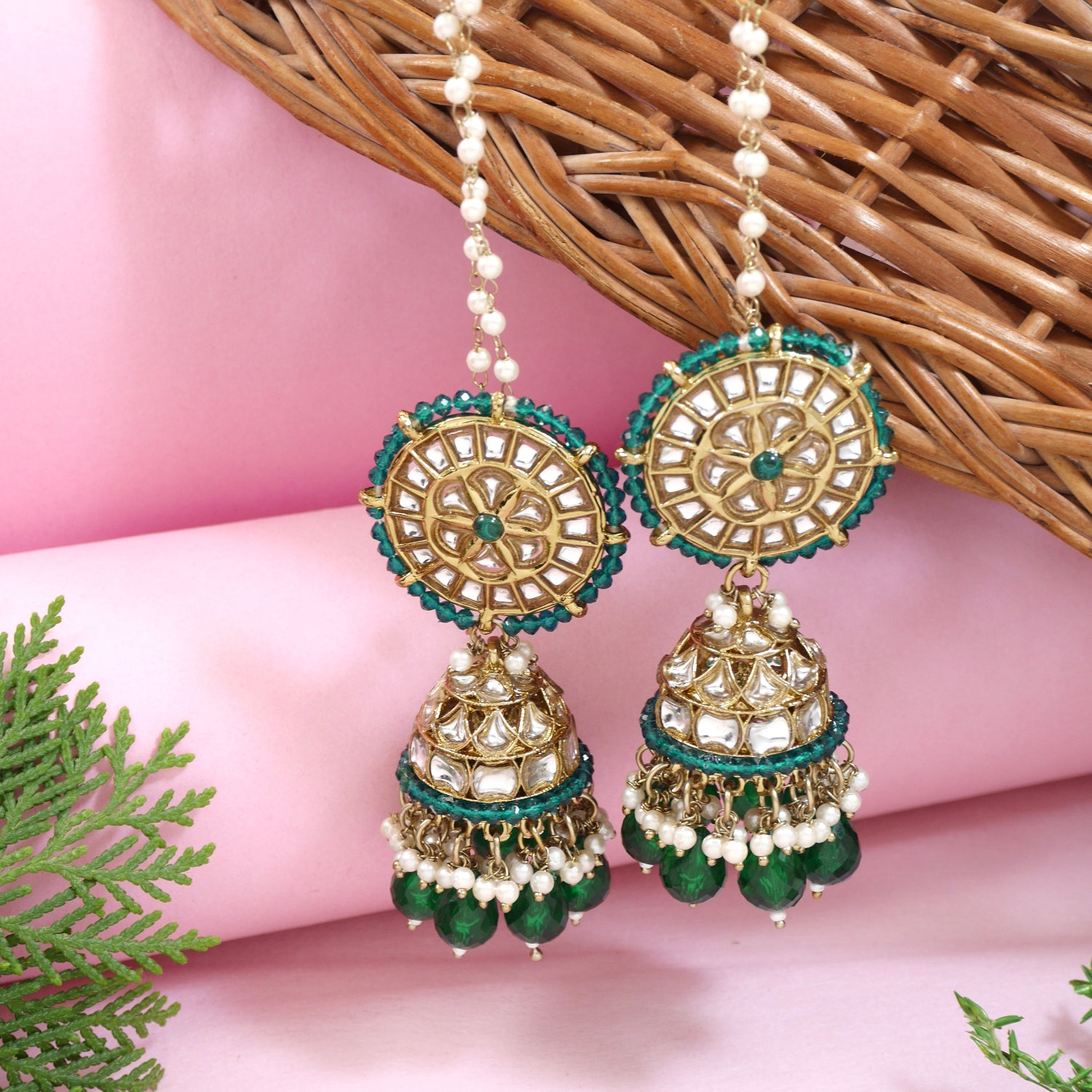 Jiyana Green Earrings