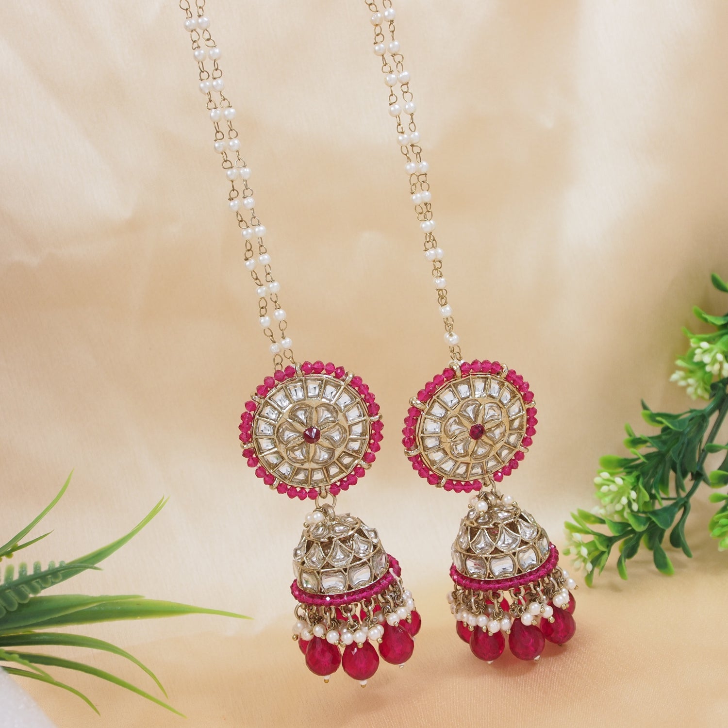 Jiyana Pink Earrings