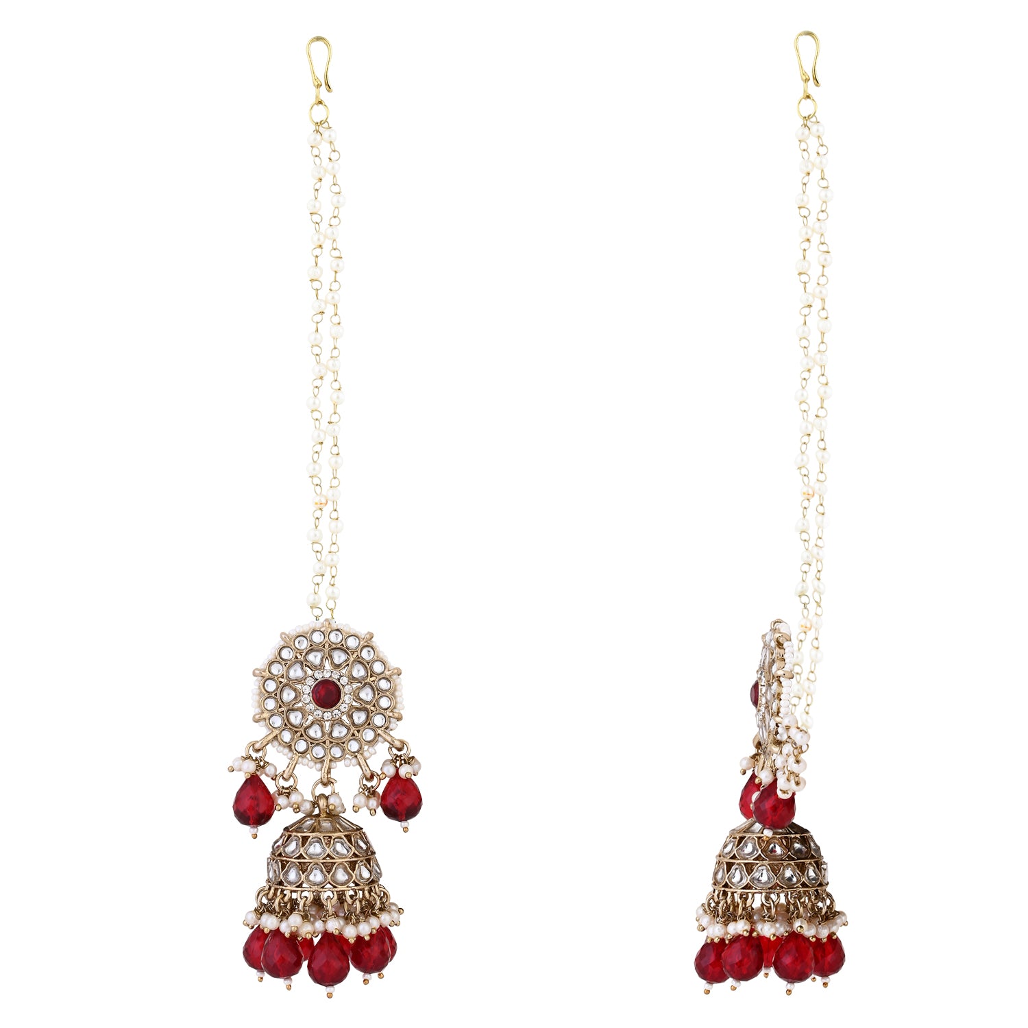 Rahi Maroon Earrings