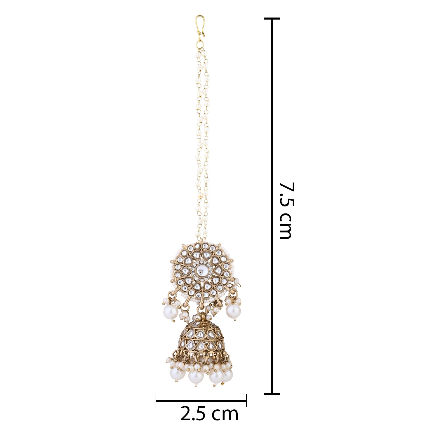 Rahi White Earrings