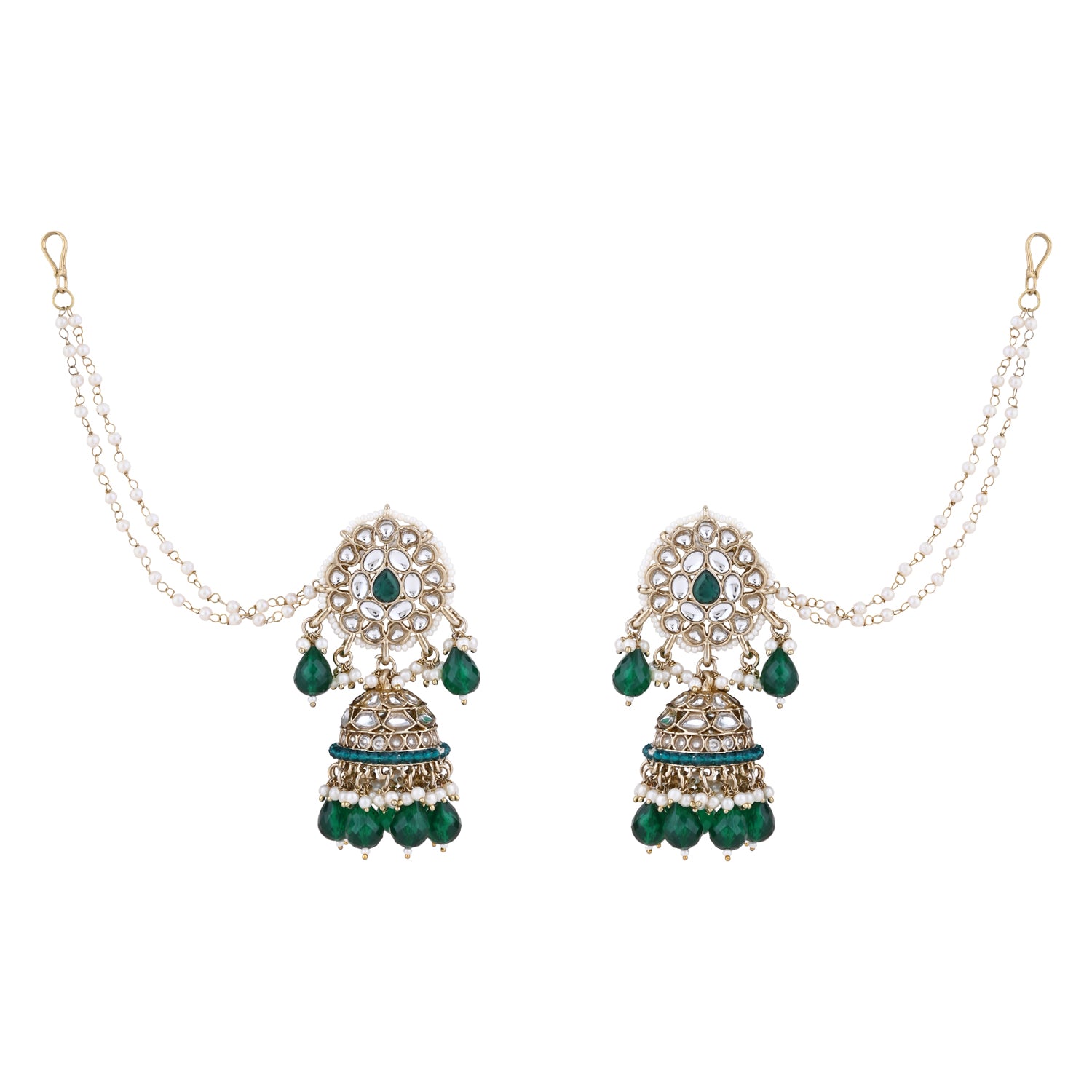 Aasha Green Earrings