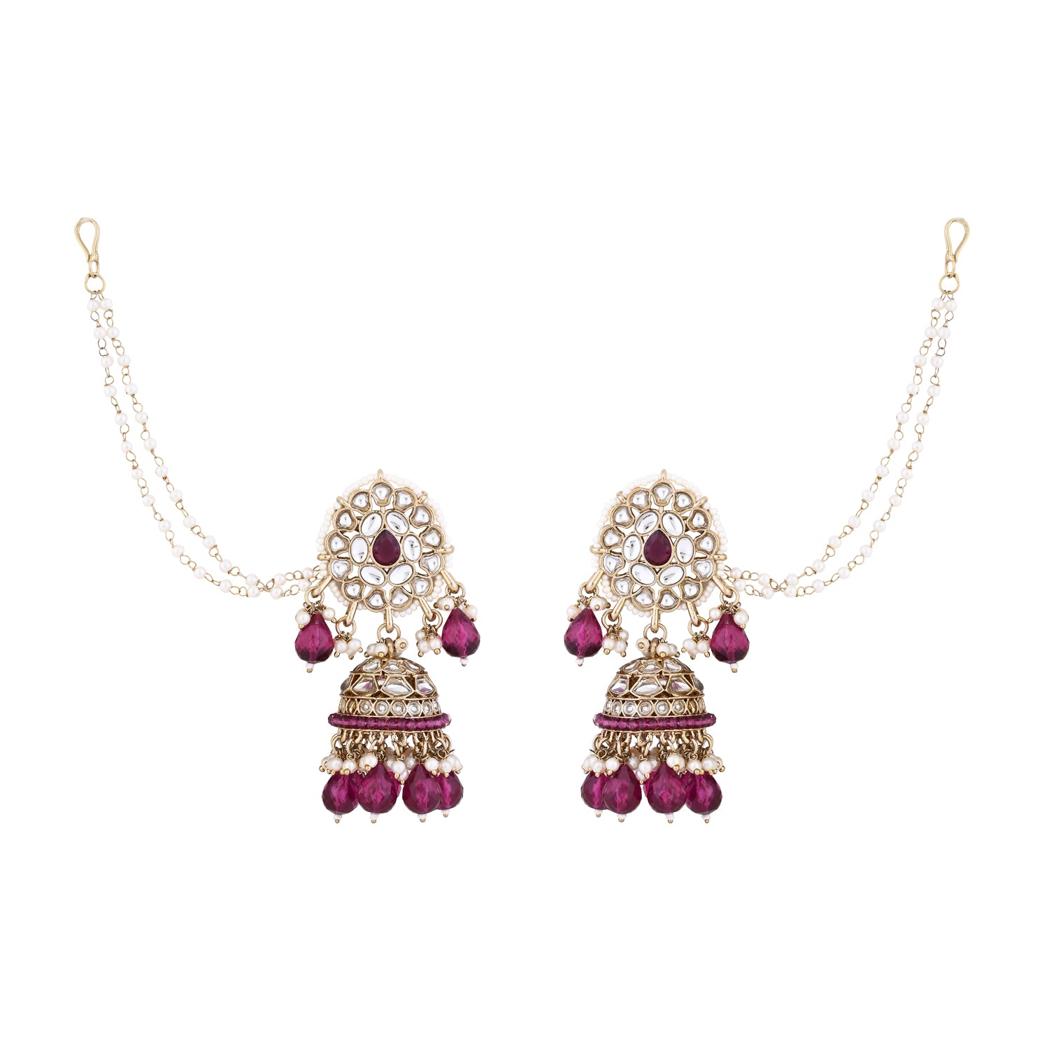 Aasha Wine Earrings