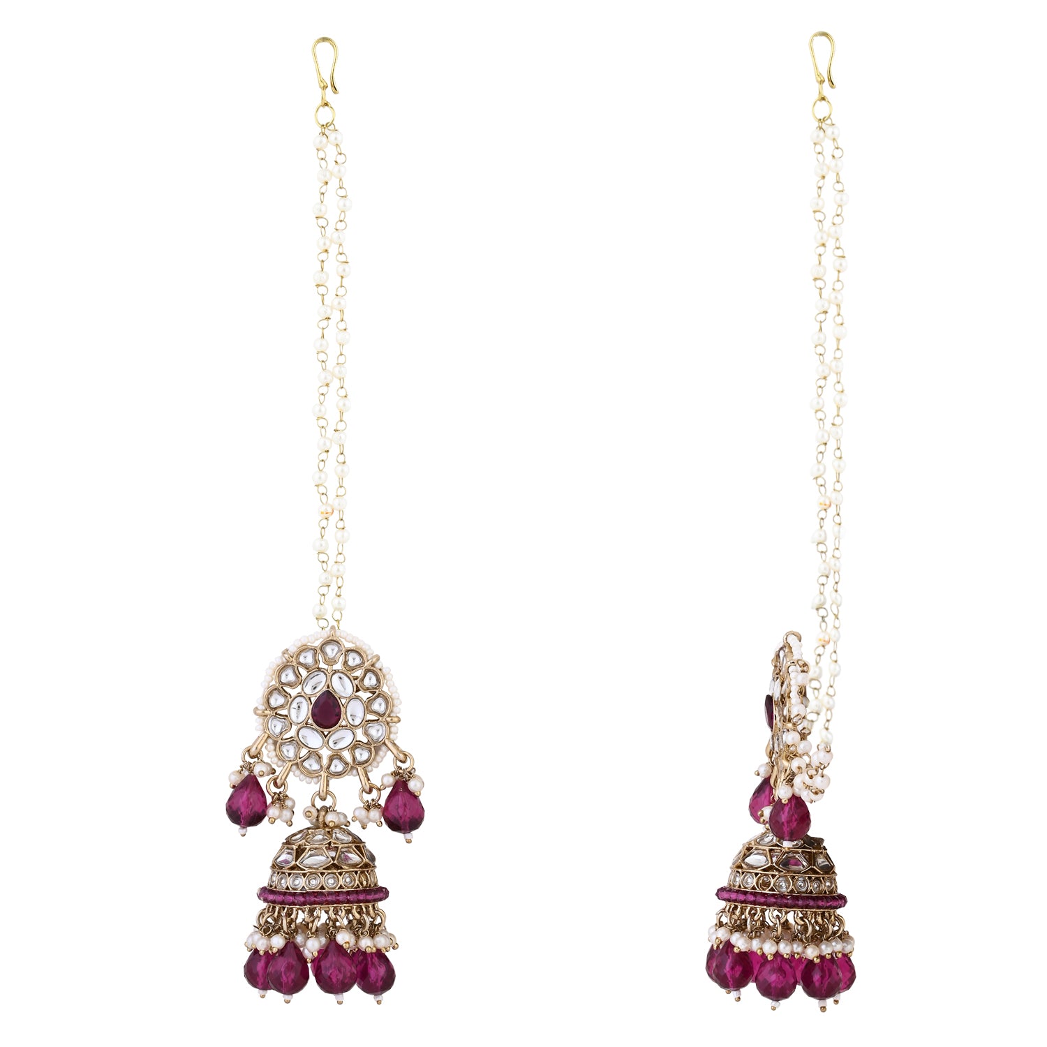 Aasha Wine Earrings