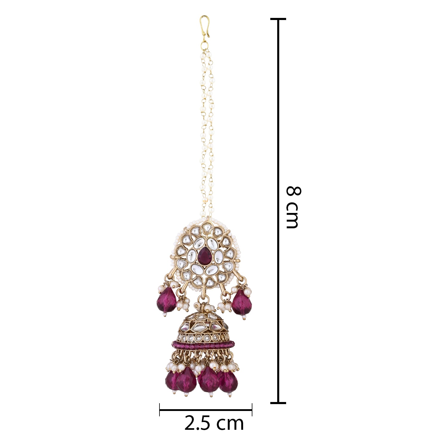Aasha Wine Earrings