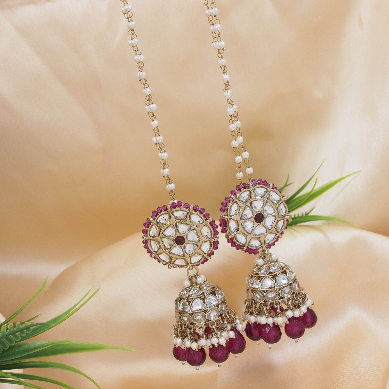 Adrisa Wine Earrings