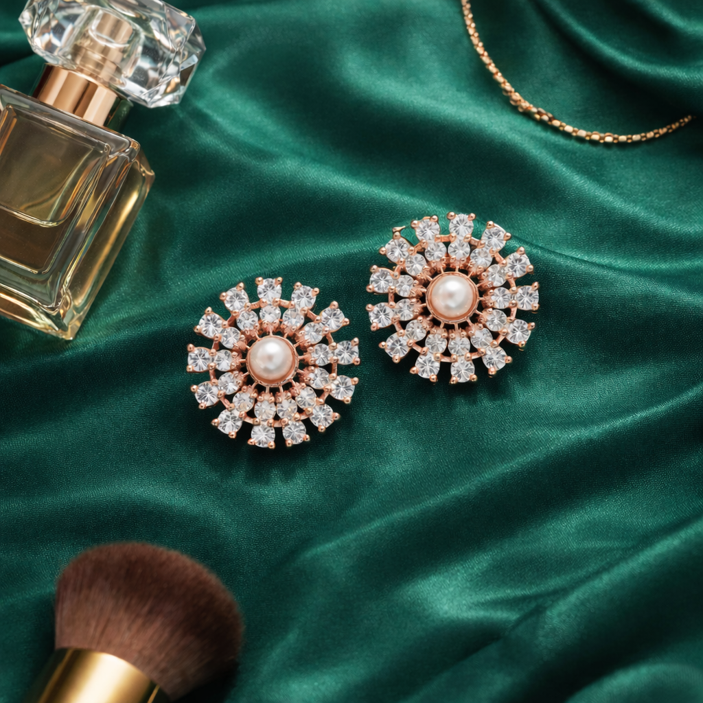 Aroha RoseGold Earrings