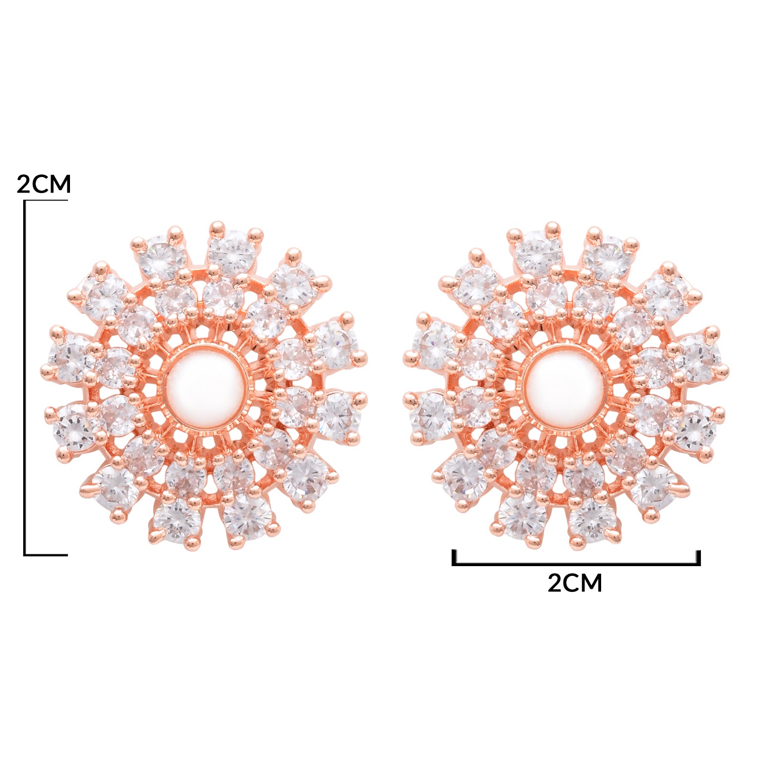 Aroha RoseGold Earrings