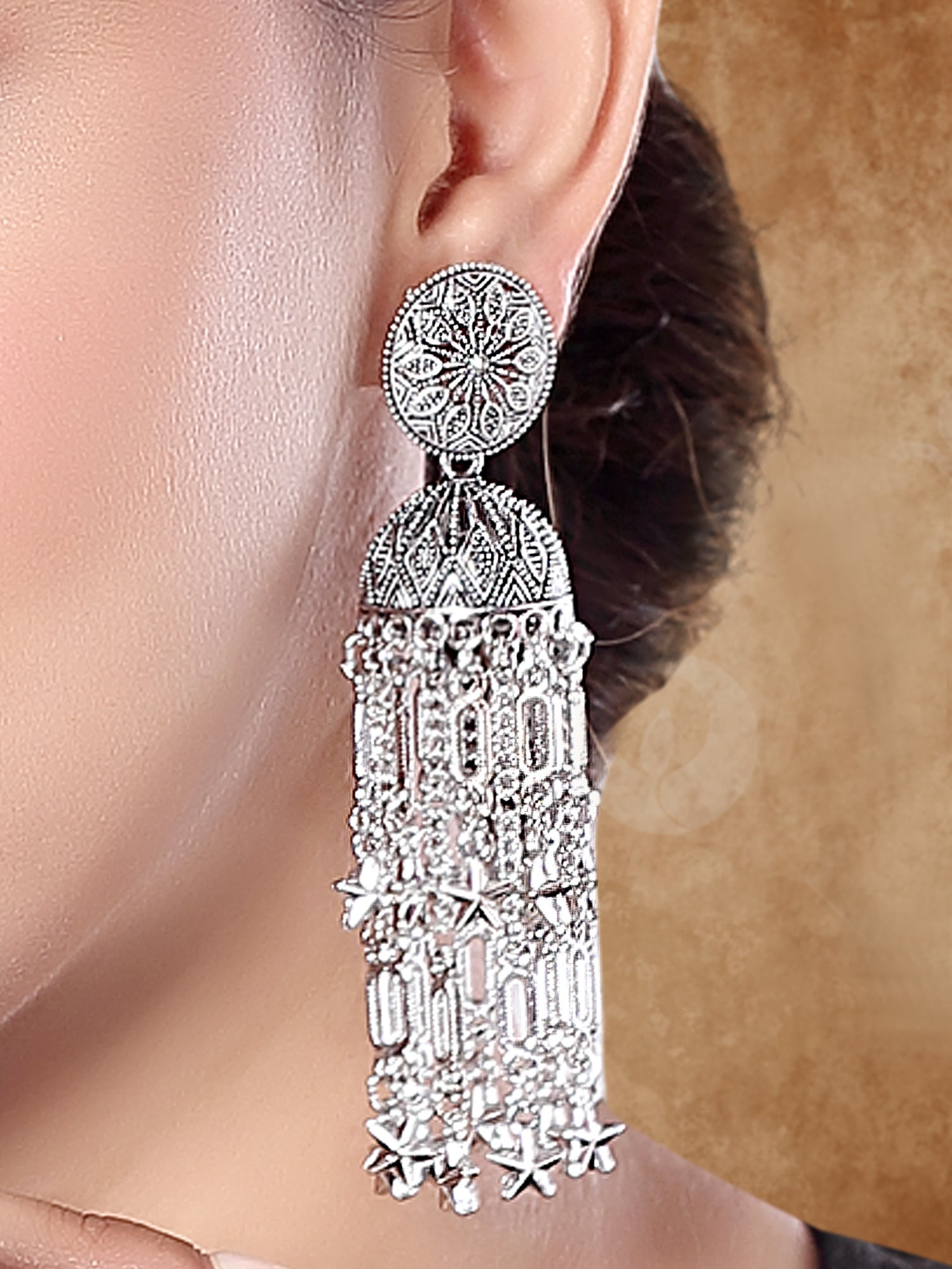 Tavisha Oxidised Earrings