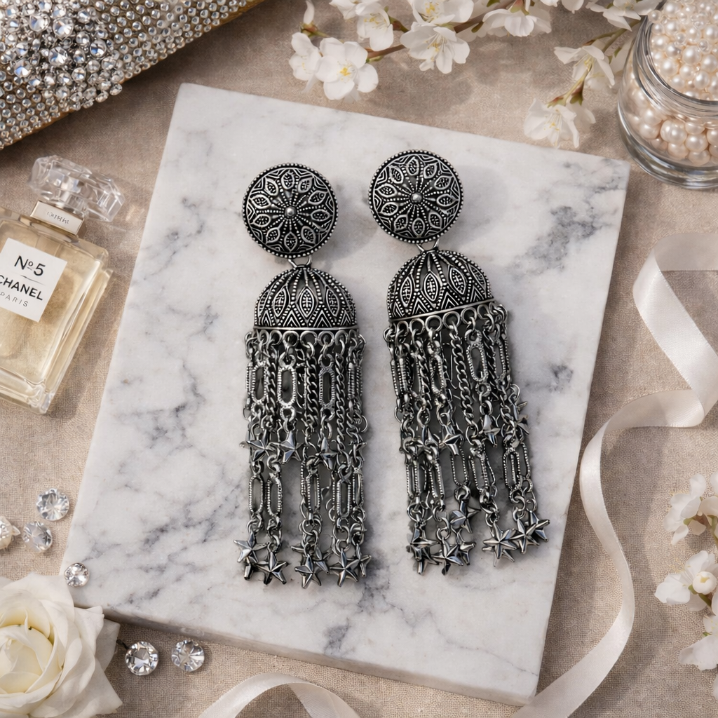 Tavisha Oxidised Earrings