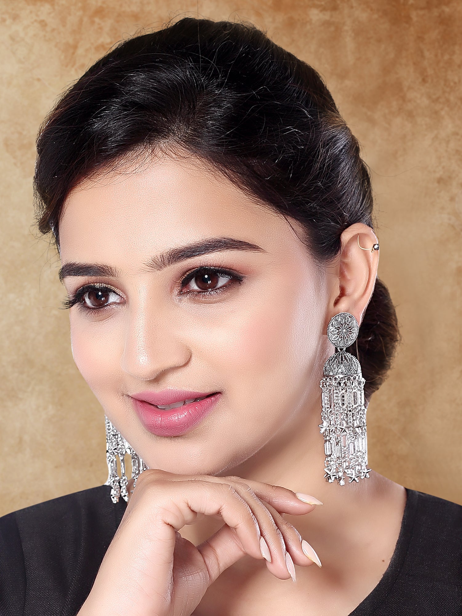 Tavisha Oxidised Earrings