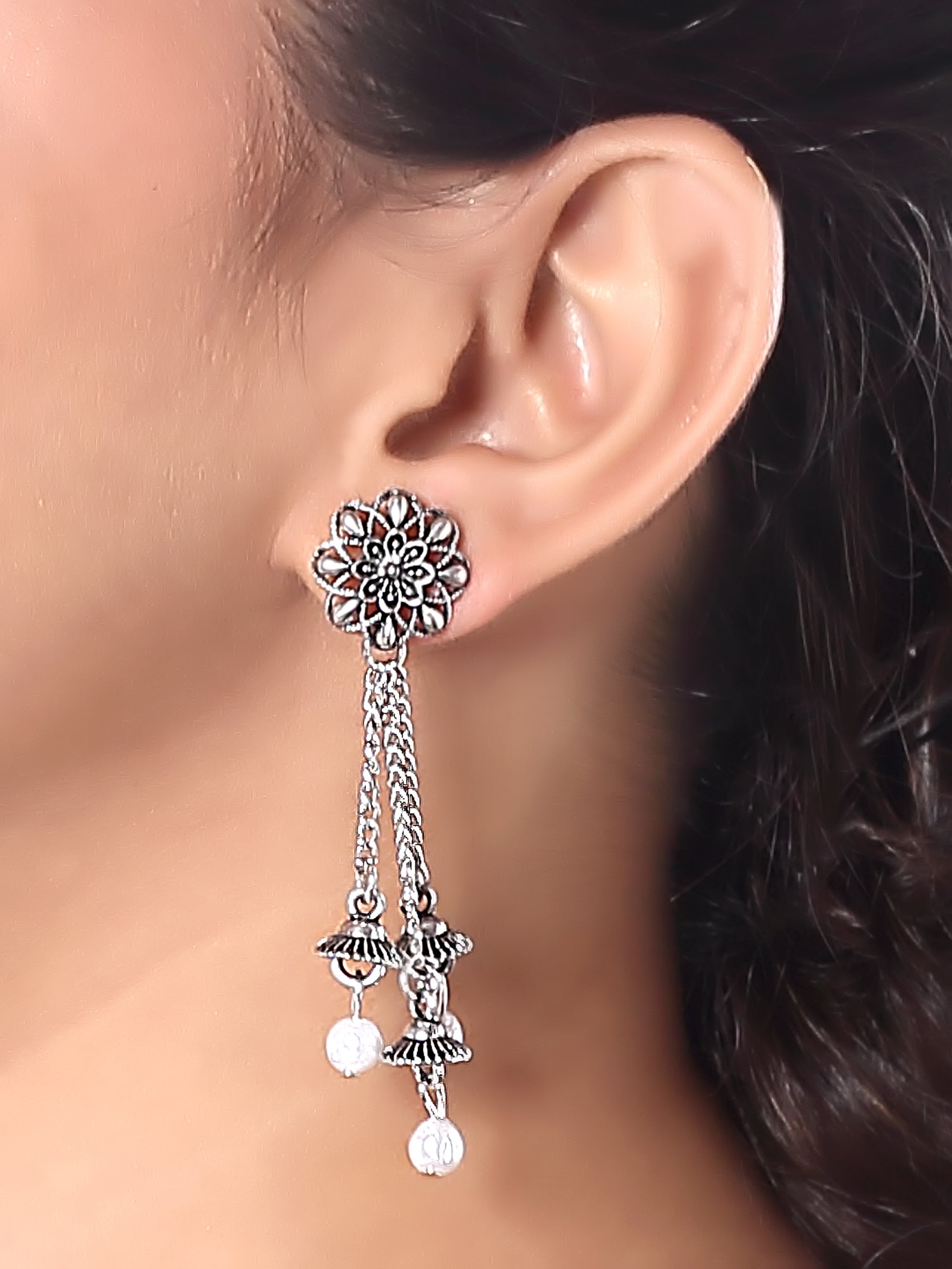 Ritvika Oxidised Earrings